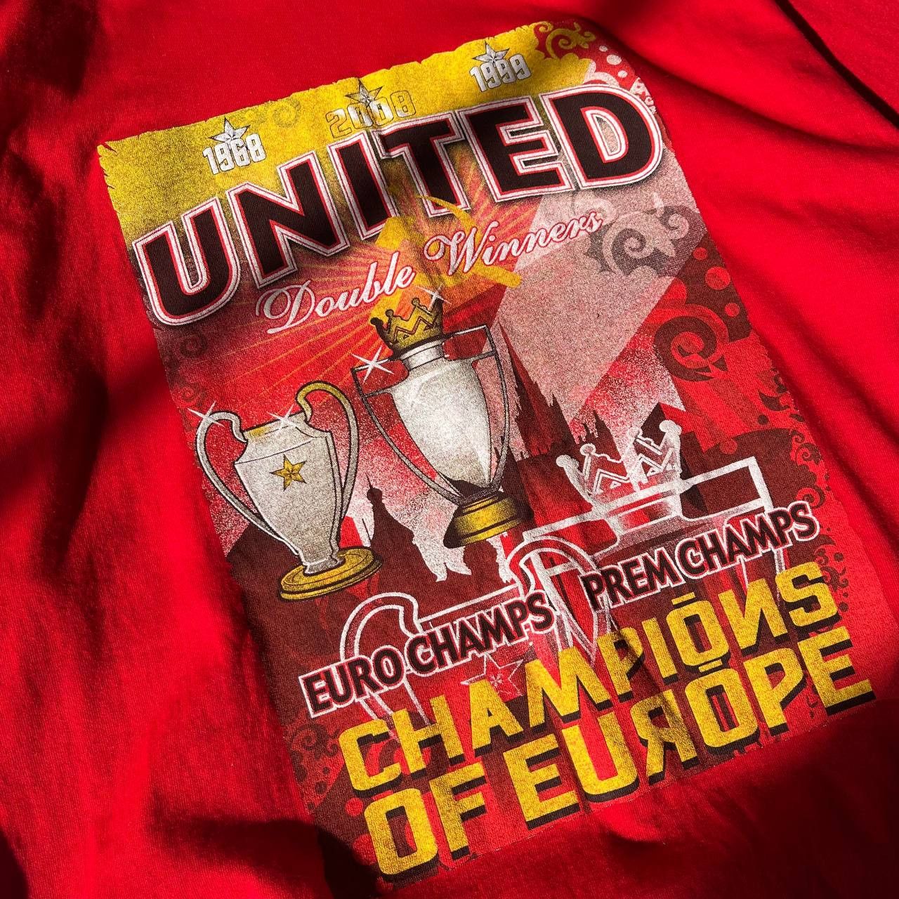Vintage Manchester United shirt Champions of Europe Premier 2008 Size US XXL / EU 58 / 5 - 5 Thumbnail