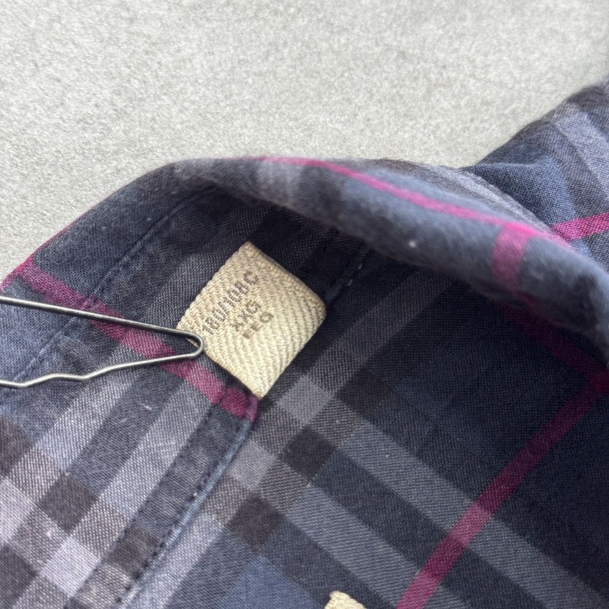 Burberry Burberry Brit Nova Check Blue Button Shirt Long Sleeve Size US XL / EU 56 / 4 - 10 Thumbnail