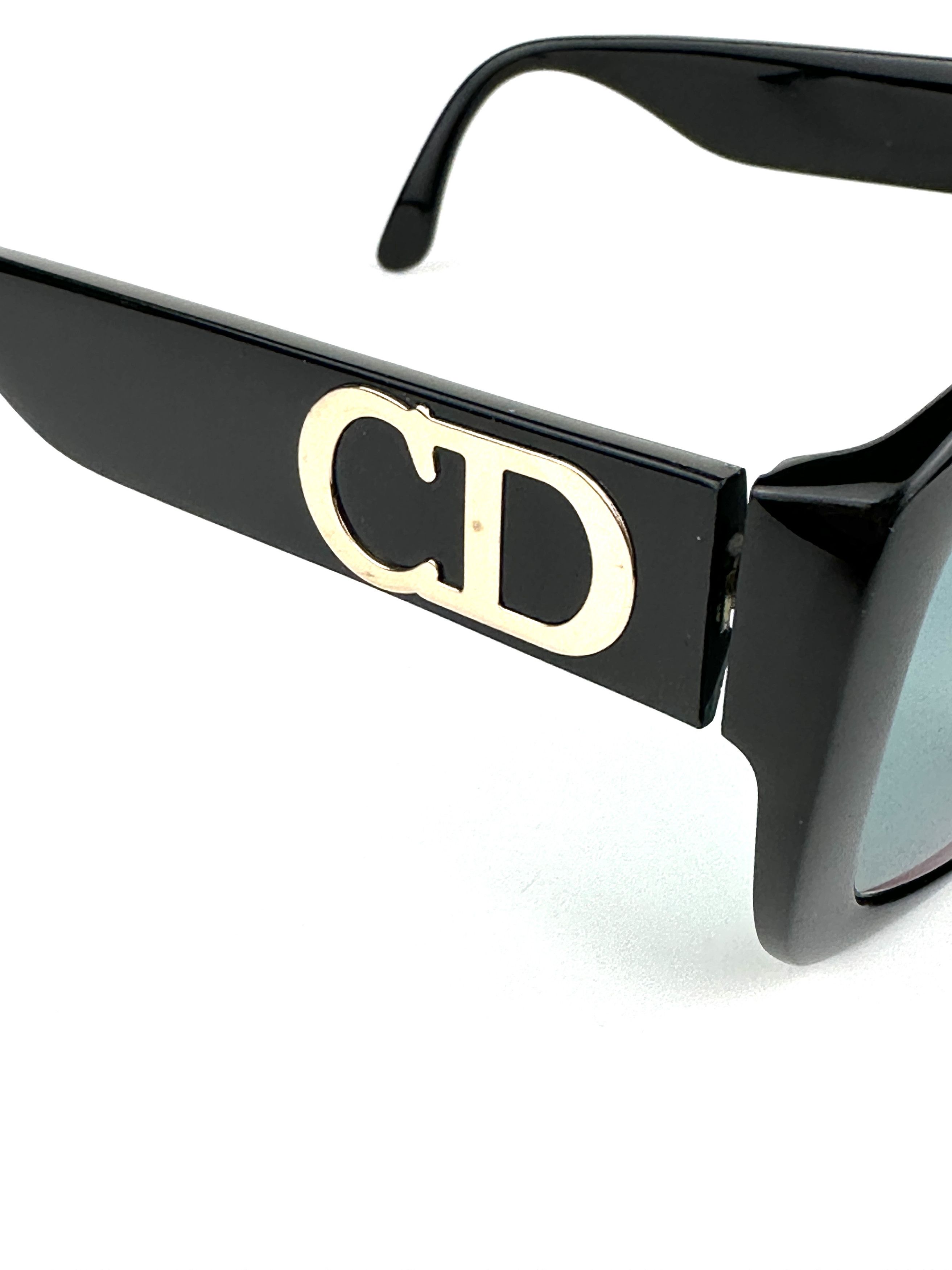 Dior 1980s Dior oversized Square CD Logo Sunglasses Size ONE SIZE - 7 Thumbnail