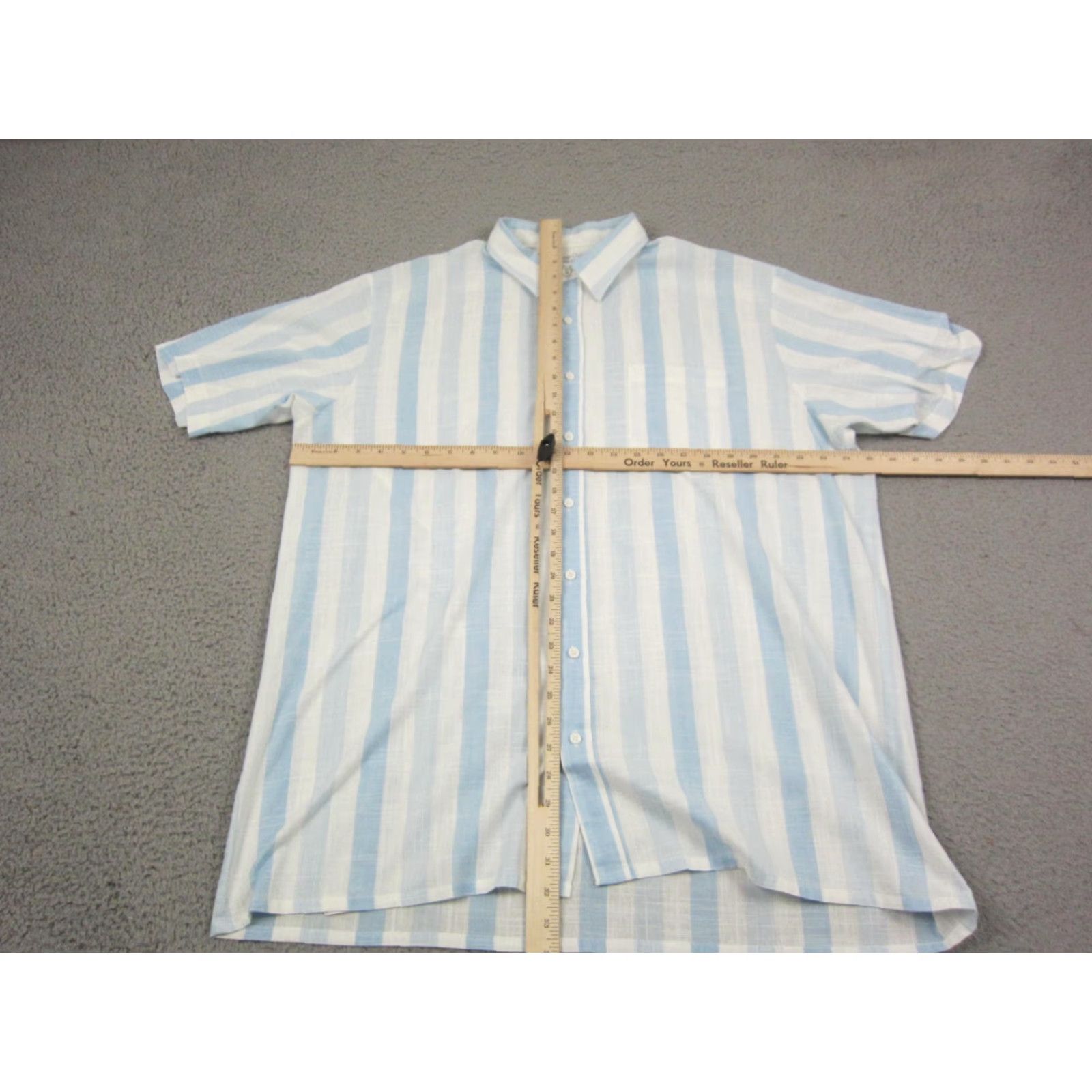 Vintage VINTAGE Career Club Shirt Mens XLT Blue Striped Button-Up 60s 70s Size US XL / EU 56 / 4 - 6 Thumbnail
