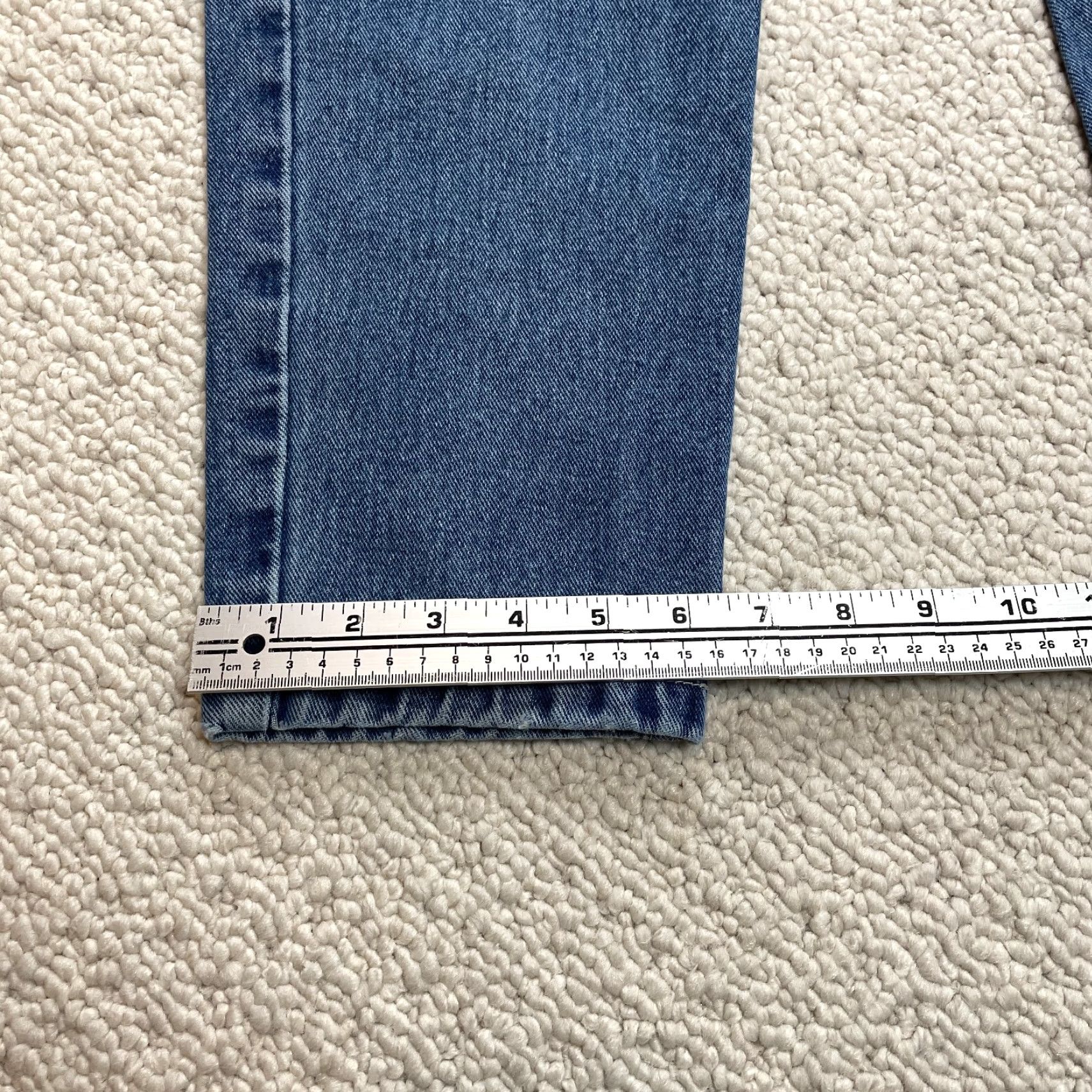 Vintage St John's Bay Jeans Mom Jeans Womens 12 Blue Denim Straight 28x29 High Rise Pant Size 34" / US 12 / IT 48 - 2 Thumbnail