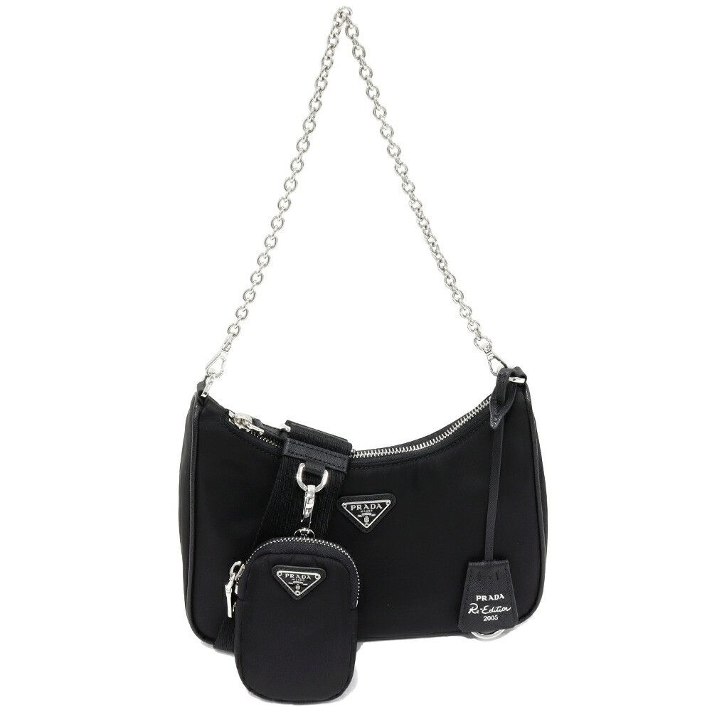 Prada Prada Prada Re-Edition 2005 Re-Nylon Nylon Calf 2way Shoulder Bag Leather Shoulder Bag 1BH204 R064 F0002 V V9L DUTY FREE for USA Size ONE SIZE - 1 Thumbnail