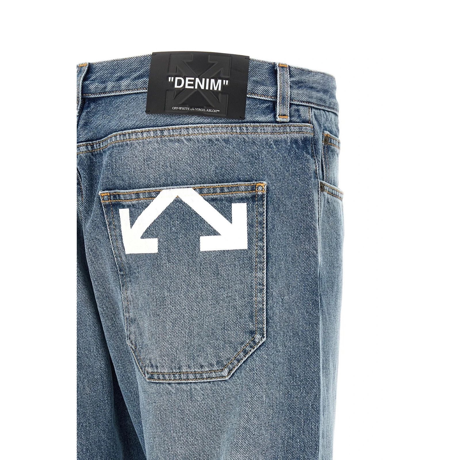 Dsquared2 OFF WHITE Half Arrow Blue Denim Jeans New & Authentic (Men's Size US 30 / EU 46 - 4 Thumbnail