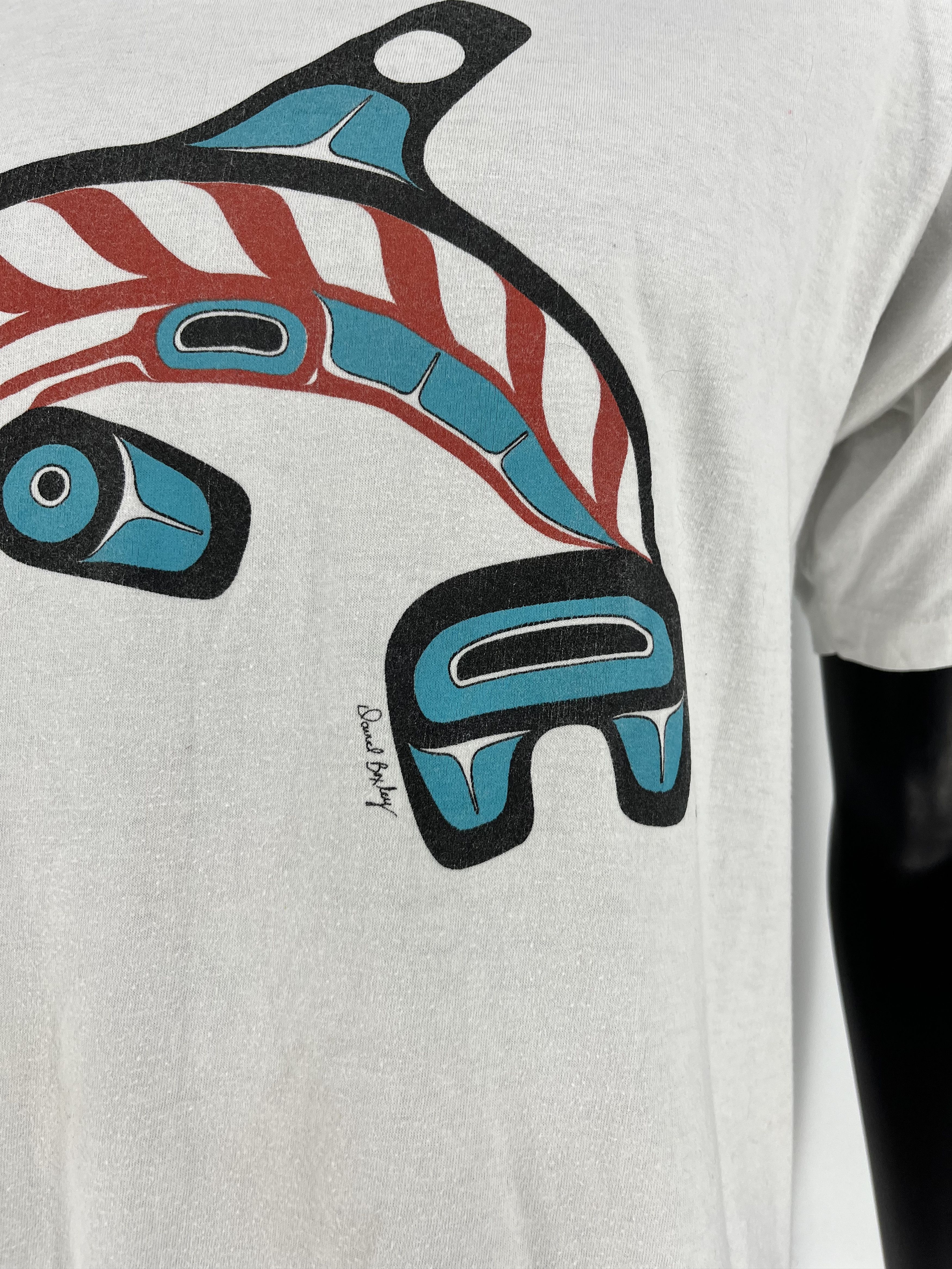 Vintage Vintage 90s Orca Killer Whale Pacific Daud Boxley Worldwide Size US XL / EU 56 / 4 - 8 Thumbnail