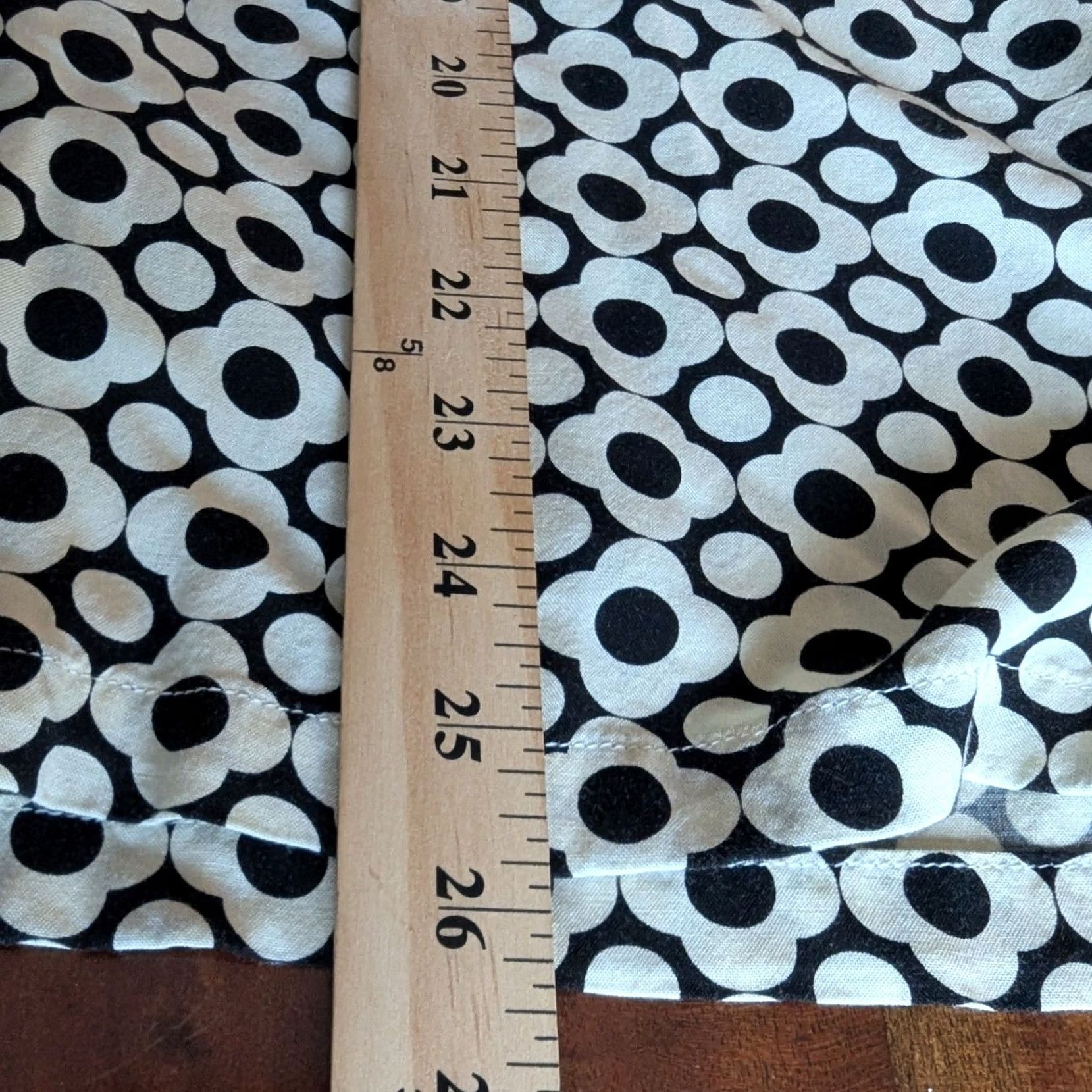 Denime Denim & Flower Mens Short Sleeve Shirt Black White Floral Geometric Retro Mod L Size US L / EU 52-54 / 3 - 4 Thumbnail