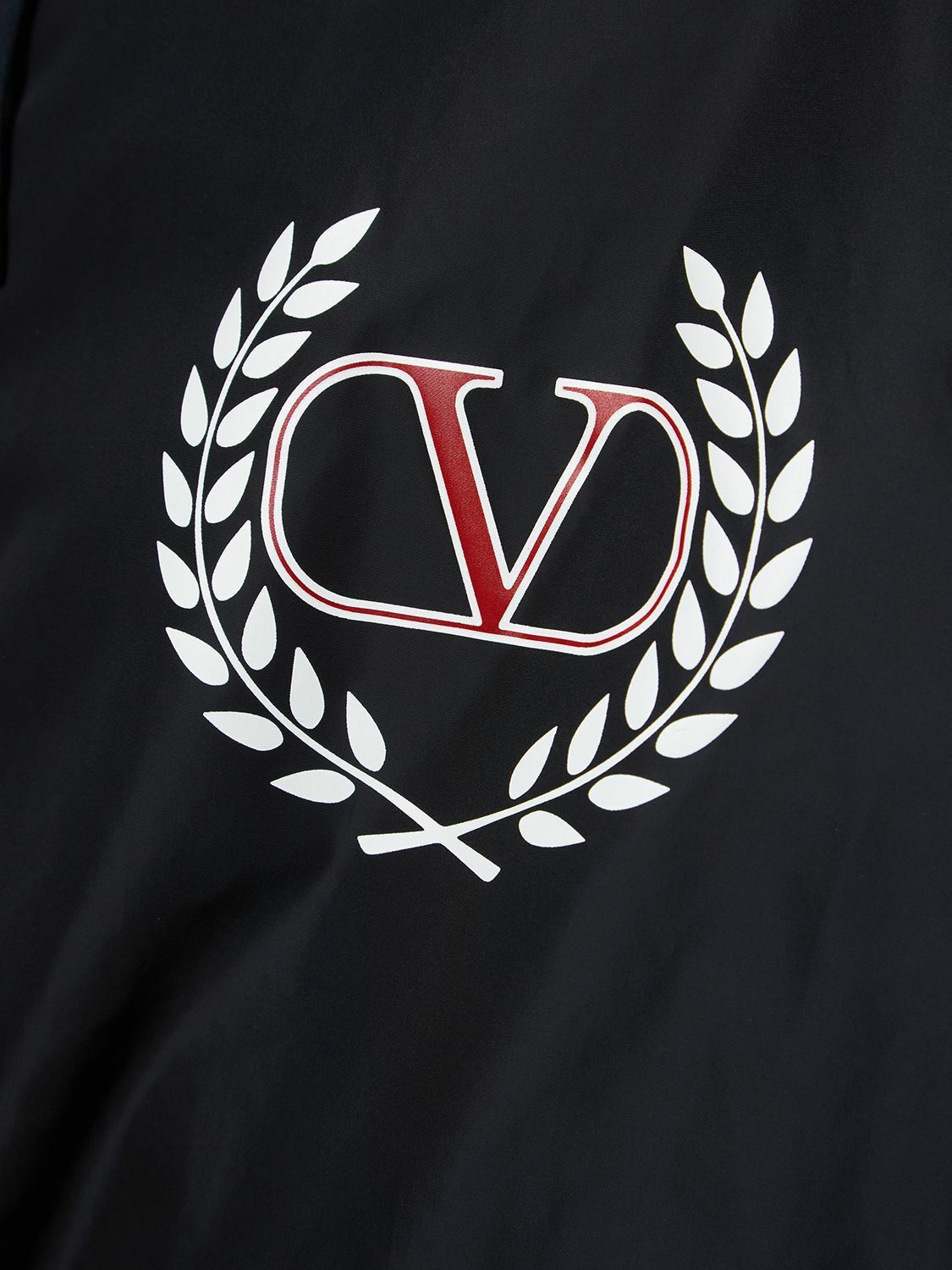 Valentino o1y0525 Logo Shell Hooded Jacket in Black Size US M / EU 48-50 / 2 - 3 Thumbnail