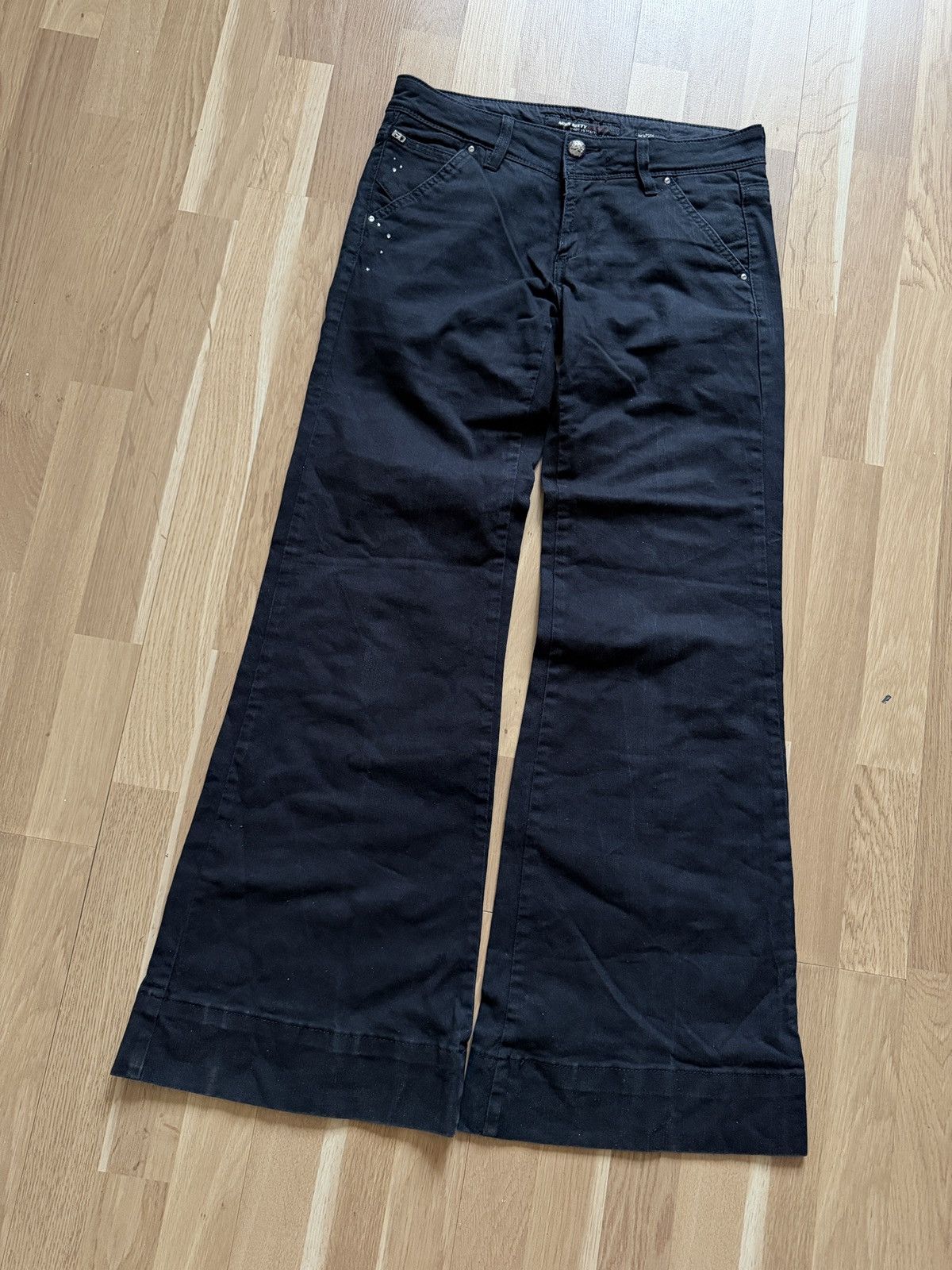 Miss Sixty Miss sixty flared boot cut jeans avant garde gothic 2000s Size 29" - 7 Thumbnail