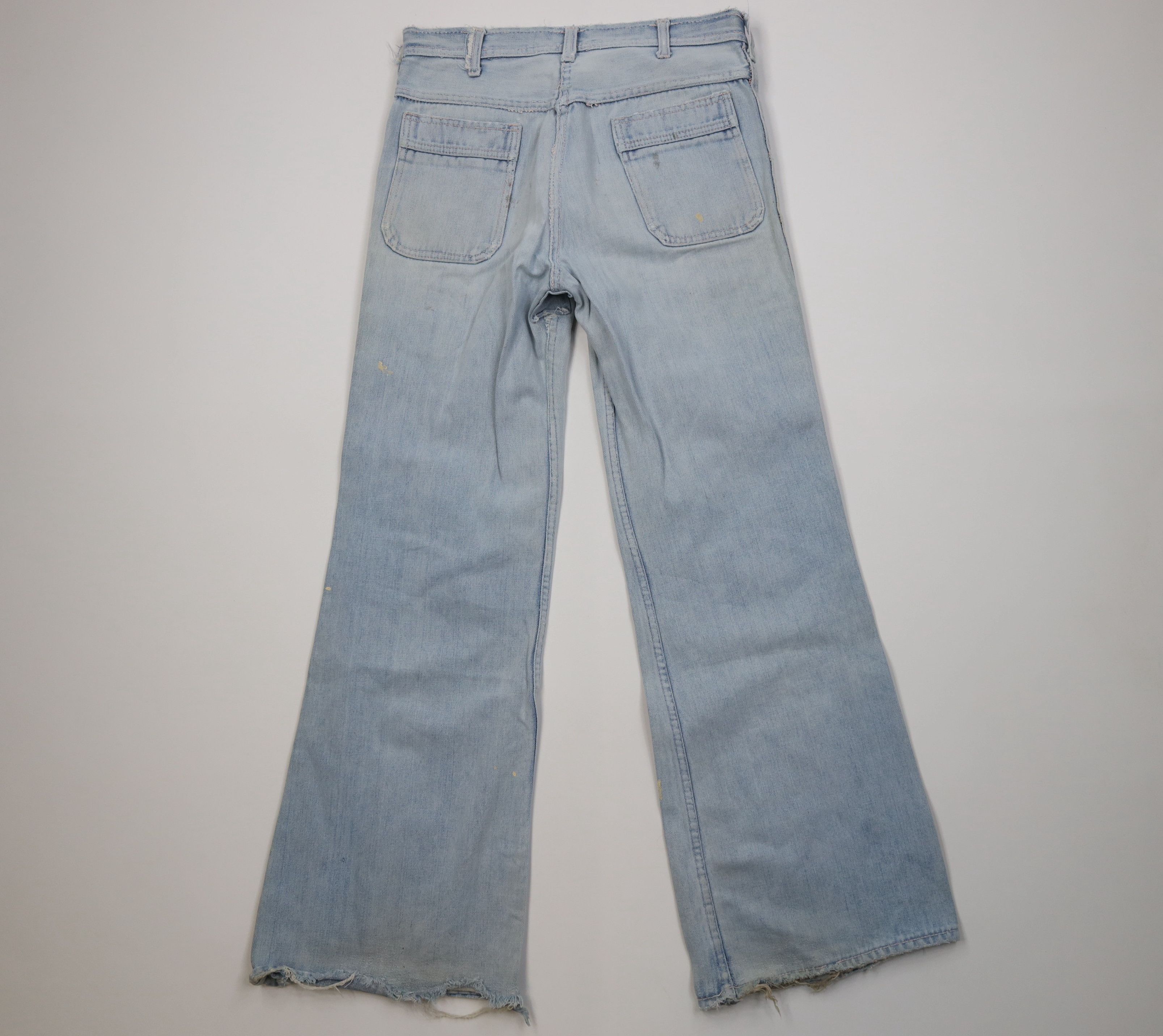 Hang Ten Vintage 70s Hang Ten Surfing Bell Bottoms Denim Jeans Blue Size US 32 / EU 48 - 12 Thumbnail
