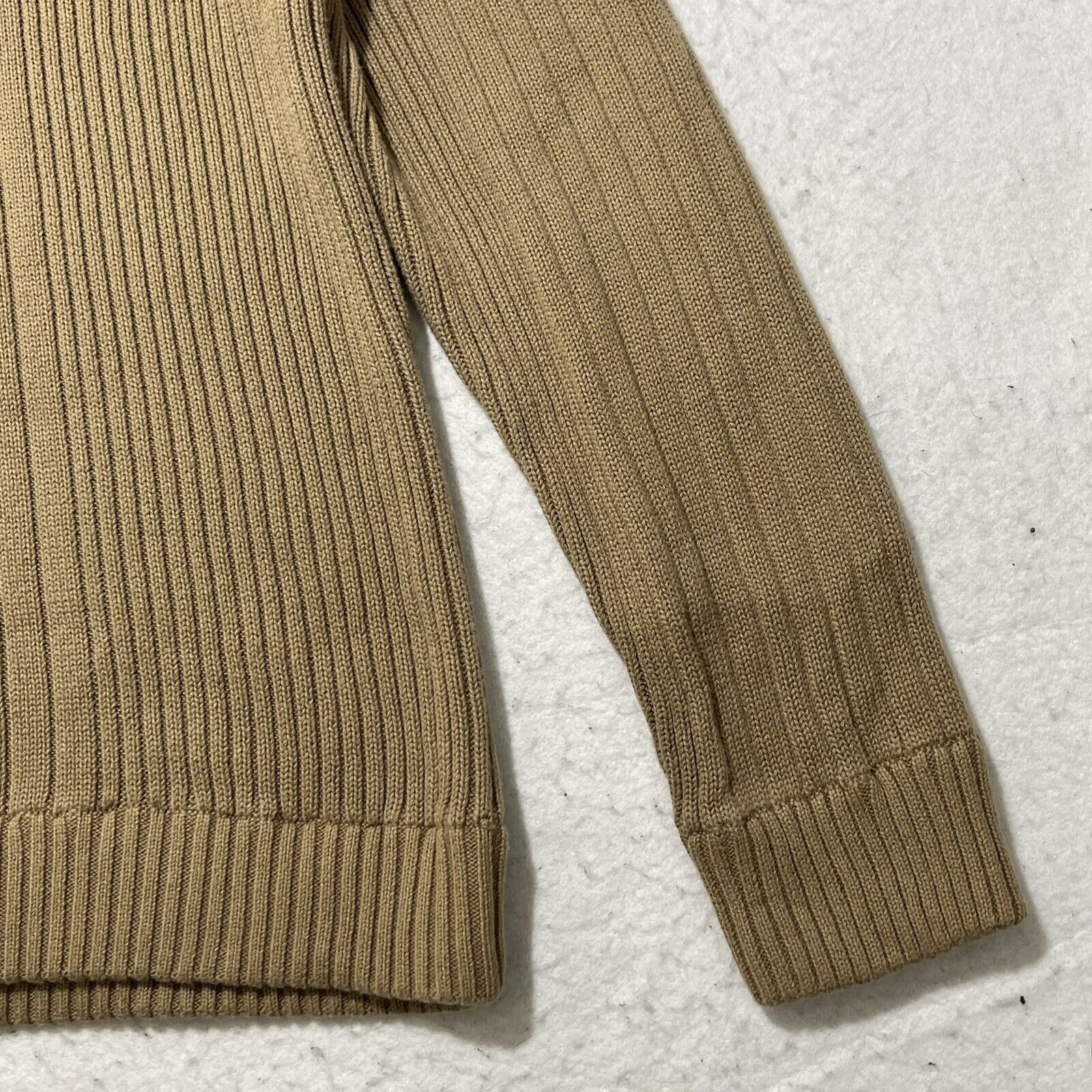 Eddie Bauer Eddie Bauer Henley Sweater Heavyweight Ribbed Sweater Beige Size US XL / EU 56 / 4 - 5 Thumbnail