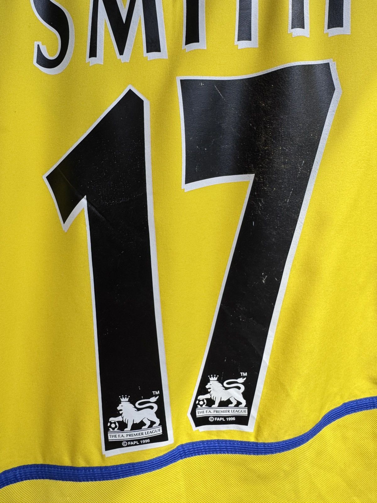 Nike LEEDS 2000 2001 2002 SMITH #17 FOOTBALL SHIRT SOCCER JERSEY Size US XXS / EU 40 - 17 Thumbnail