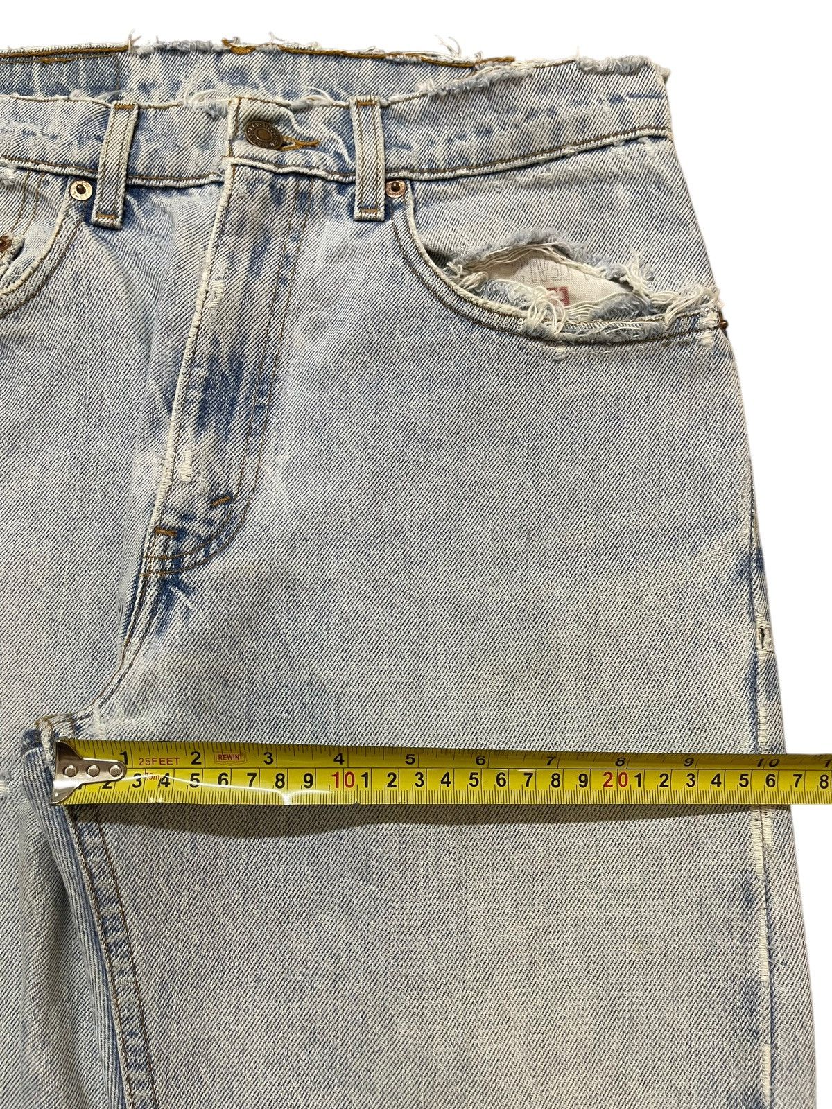 Levi's Vintage 80s Levis 505 Faded Wash Distressed Style Jeans Size US 30 / EU 46 - 15 Thumbnail