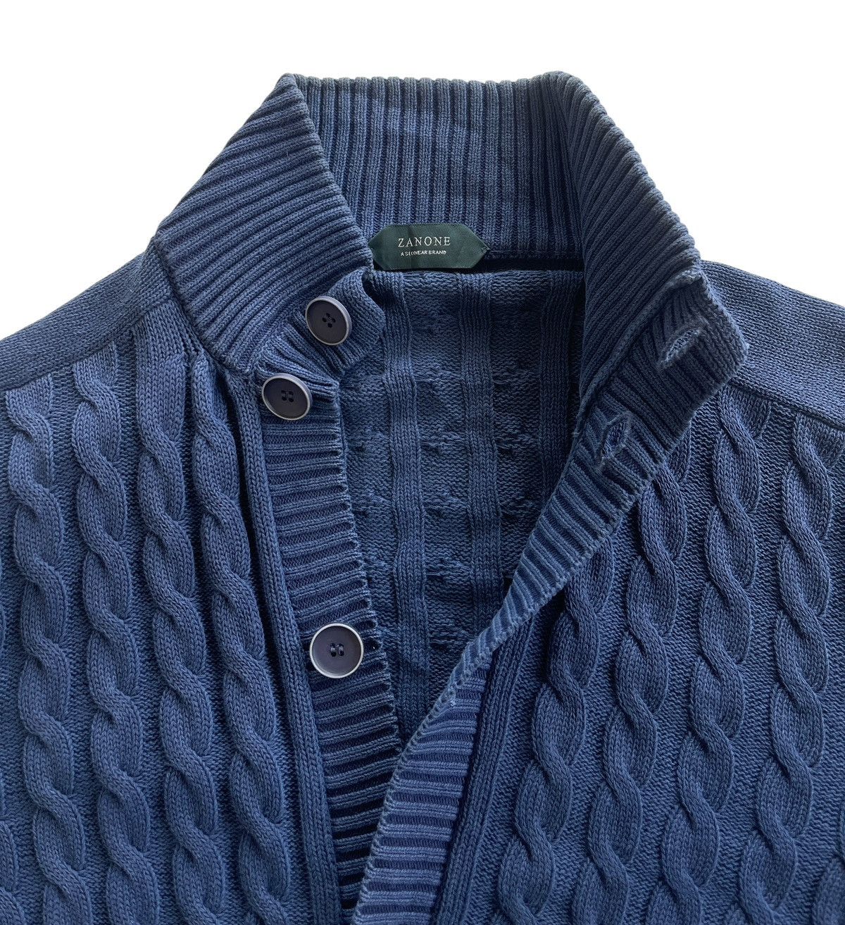 Zanone Zanone Cable Knit Cardigan Size US M / EU 48-50 / 2 - 4 Thumbnail