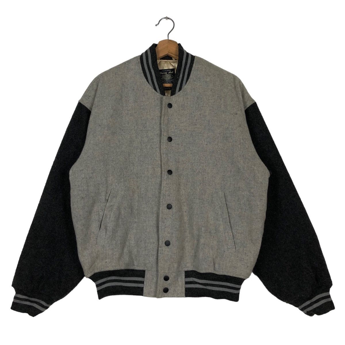 Japanese Brand 🔥90’s Vintage Varsity Jacket Bayleaf Arch Big Wing Bay.A Size US L / EU 52-54 / 3 - 2 Thumbnail