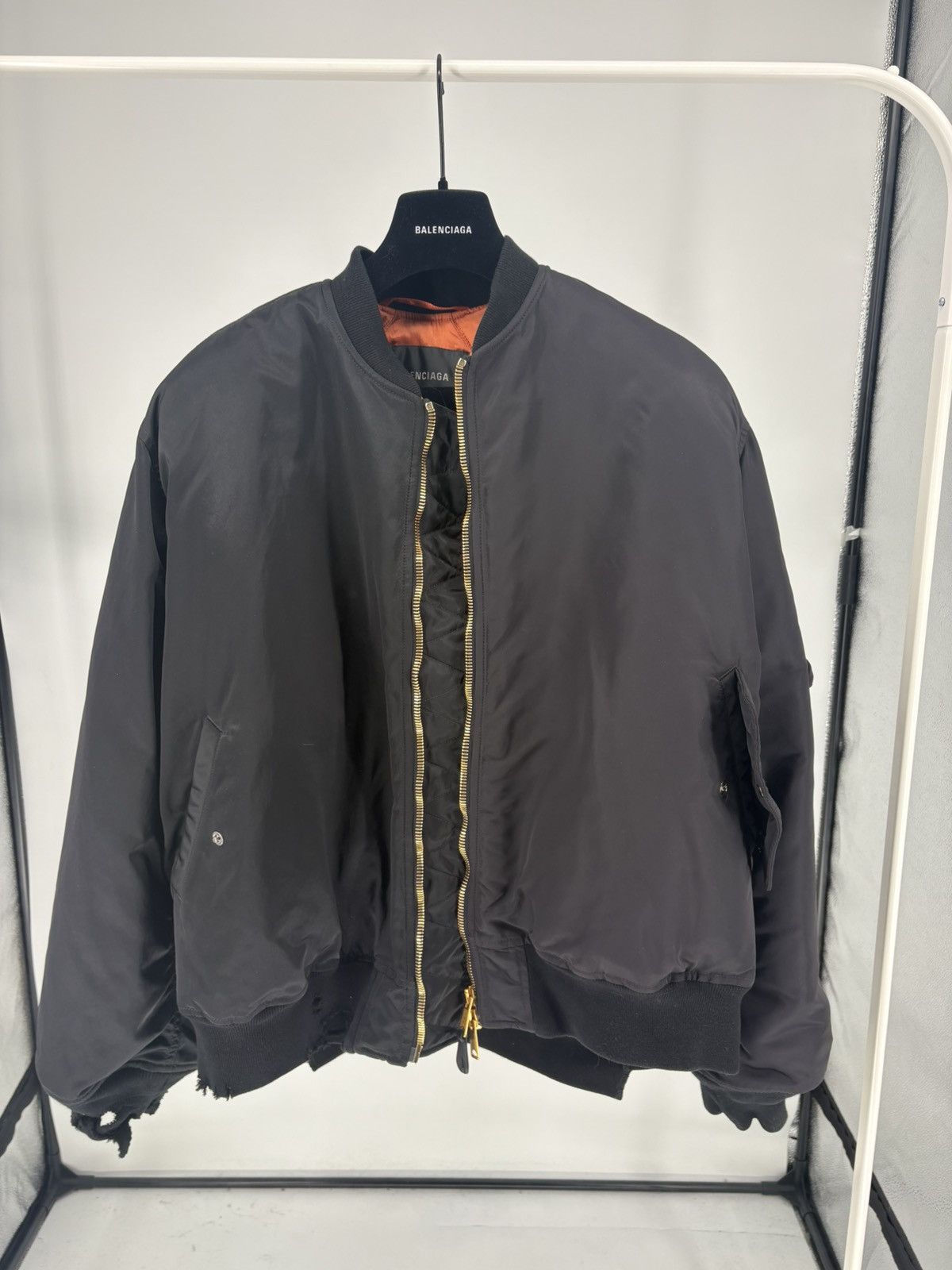 Balenciaga Balenciaga Double Sleeve Bomber Jacket Size US L / EU 52-54 / 3 - 2 Thumbnail