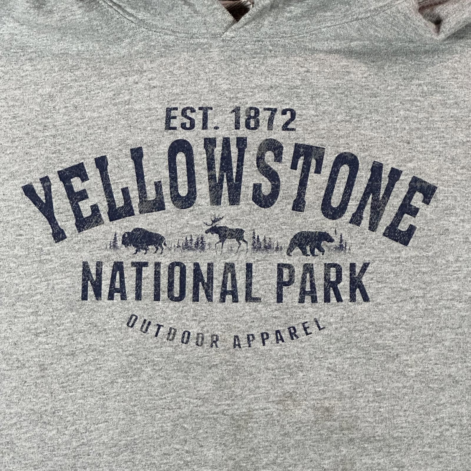 Other Yellowstone Unisex Hoodie Size Unknown Gray National Park Size US XL / EU 56 / 4 - 3 Thumbnail