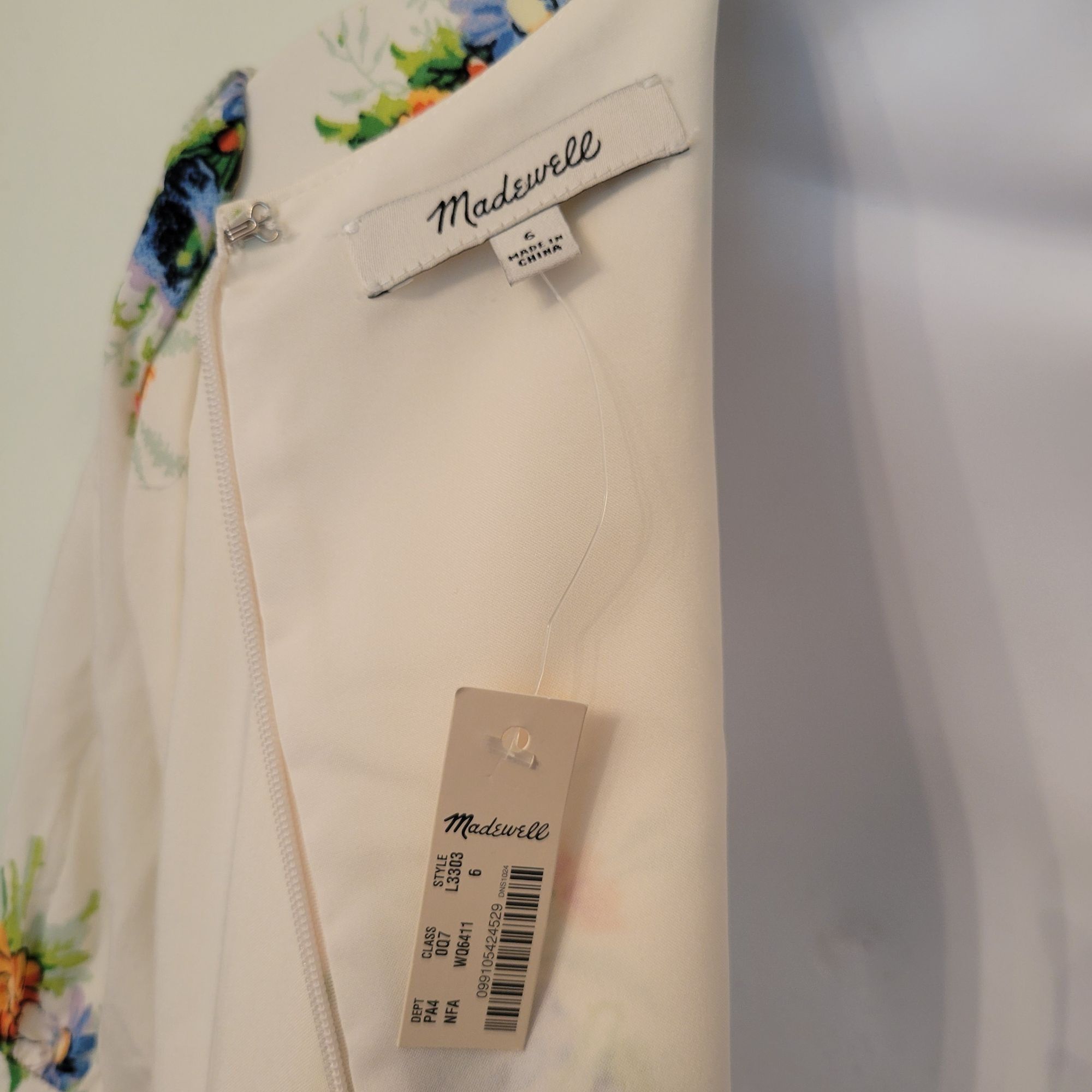 Madewell Madewell 6 Floral Wrap Ivory Ruffle Sleeve Maxi Dress Classi Size M / US 6-8 / IT 42-44 - 3 Thumbnail