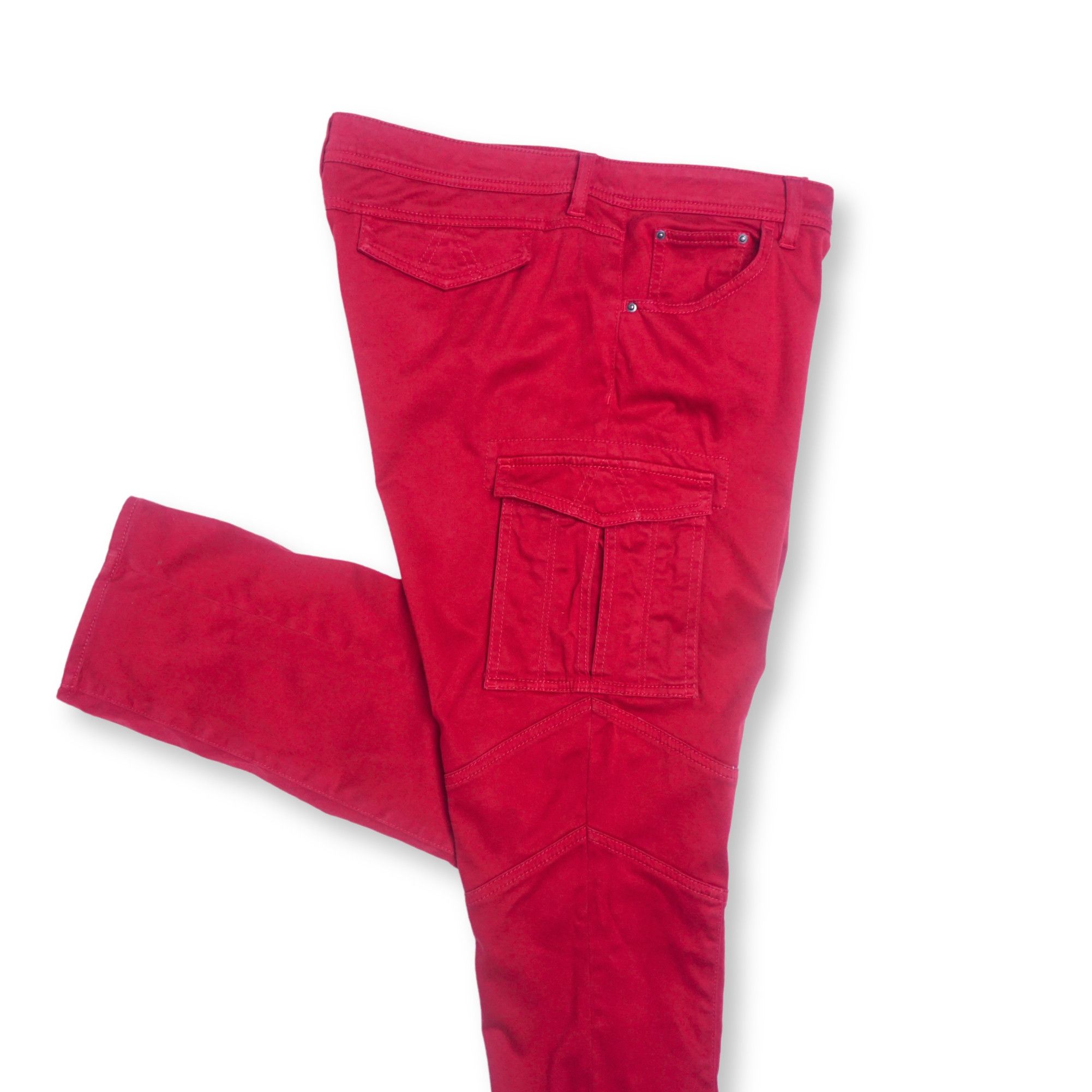 Japanese Brand INDIVI Low Rise Cargo Pants Size 32" / US 10 / IT 46 - 3 Thumbnail