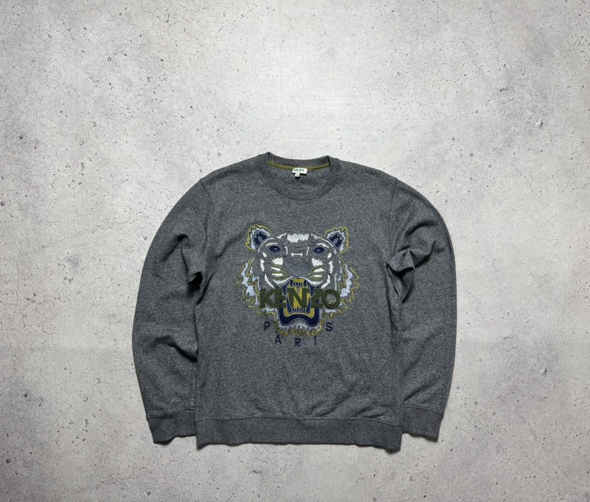 Kenzo Kenzo Paris Tiger Luxury Big Logo Sweatshirt Size M Size US M / EU 48-50 / 2 - 1 Thumbnail