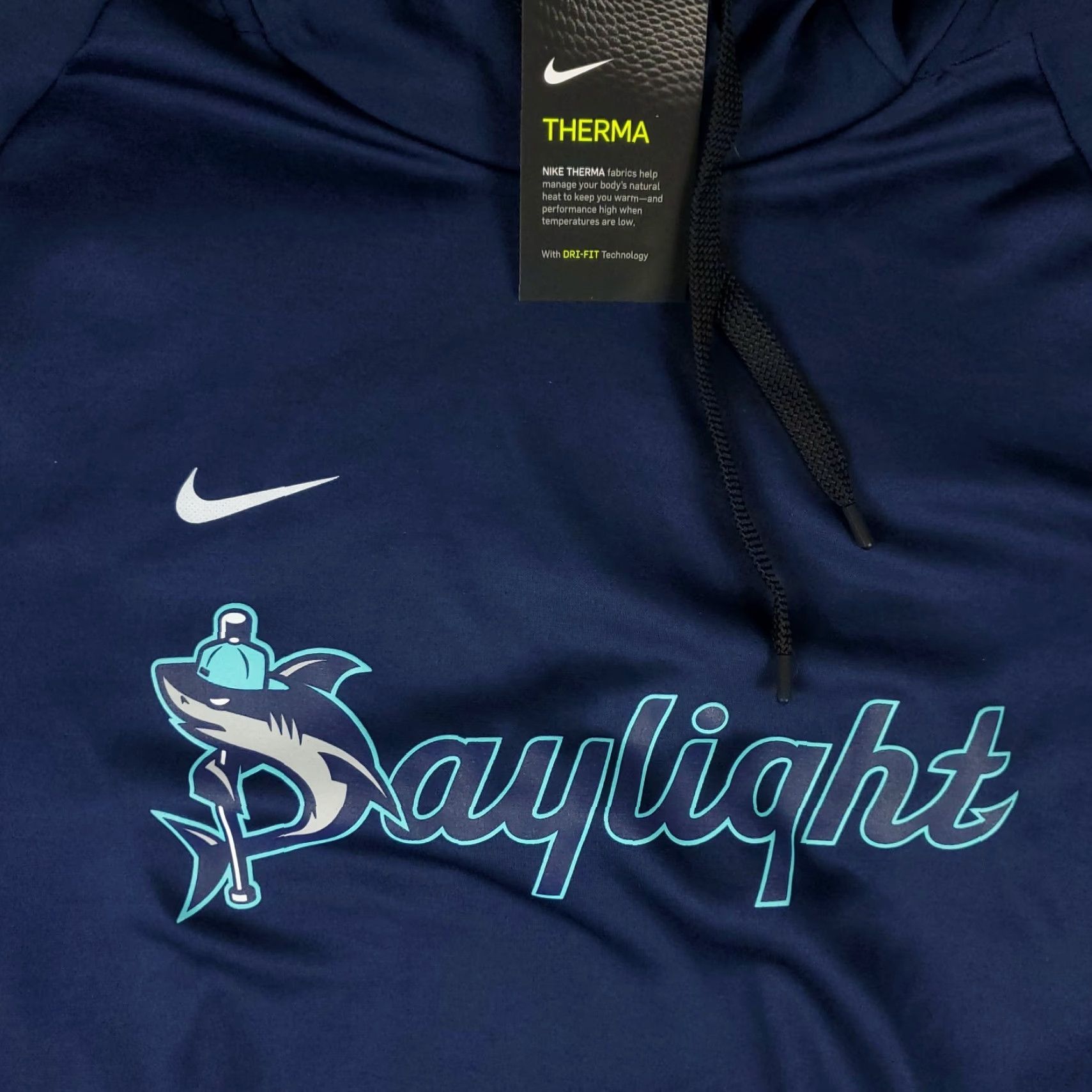Nike Nike Hoodie Mens 2XL Navy Blue Logo Dri Fit Pullover Sweatshirt Slim? Regular Nike Hoodie 2XL Navy Logo Dri-FIT Sweatshirt Size US XXL / EU 58 / 5 - 2 Thumbnail