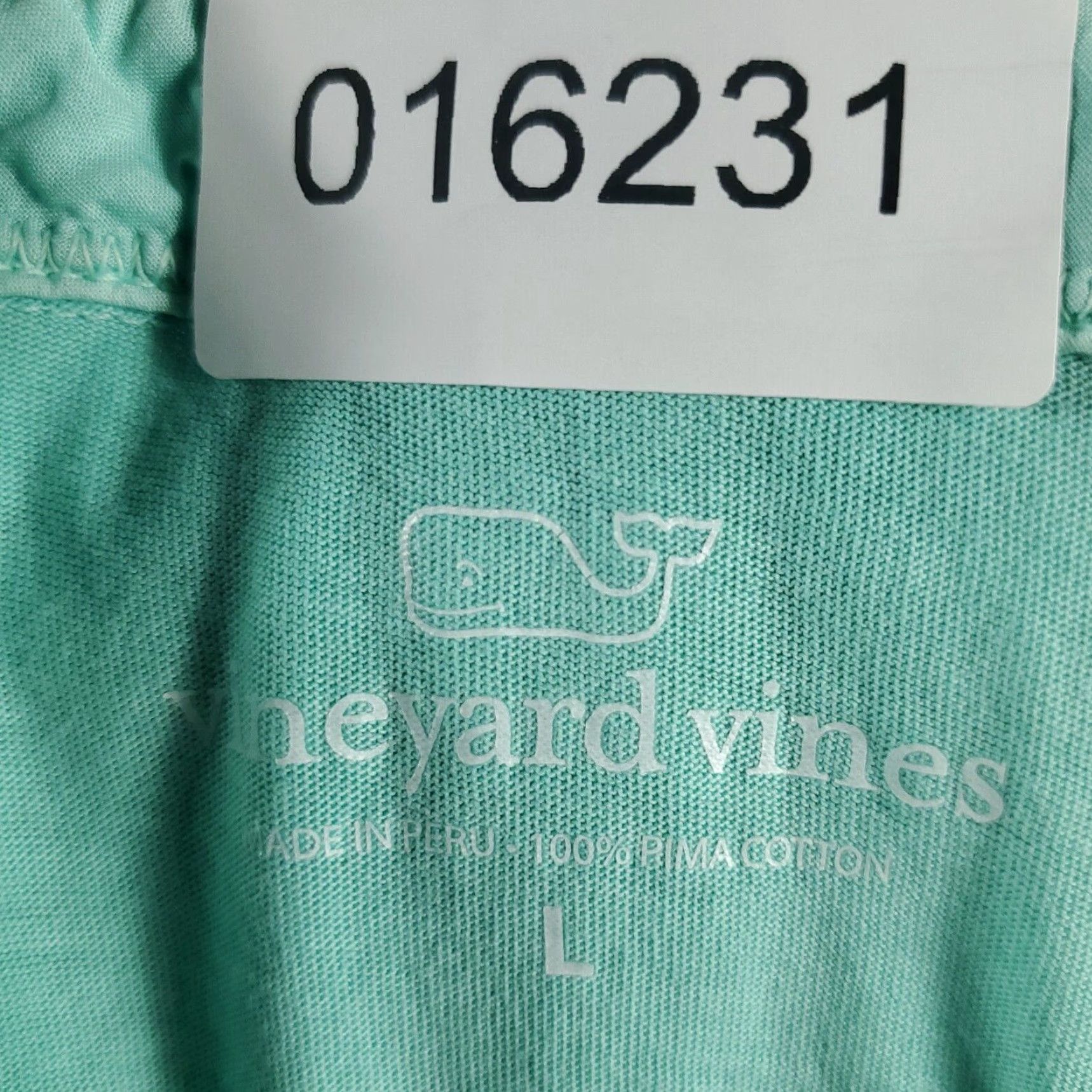 Vineyard Vines Vineyard Vines Shirt Mens Large Turquoise Pocket Polo Size US L / EU 52-54 / 3 - 7 Thumbnail