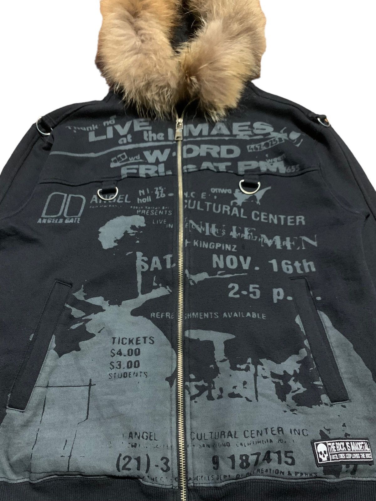 If Six Was Nine Centerclease poem fur hoodie bondage rock if6w9 LgB style Size US M / EU 48-50 / 2 - 8 Thumbnail