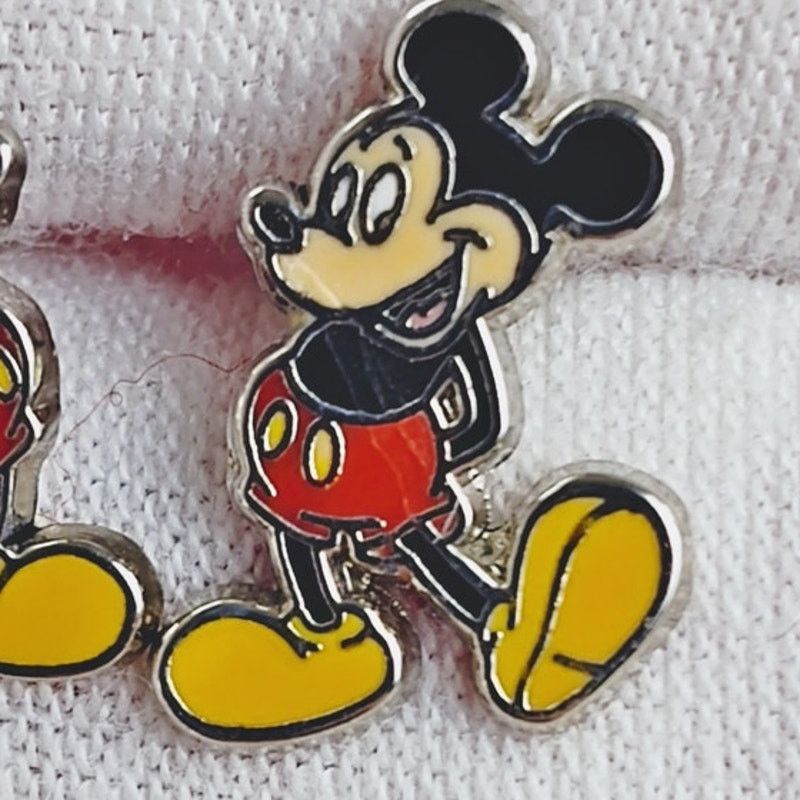 Disney Disney Mickey Mouse Enamel Stud Earrings Fun Cute Size ONE SIZE - 4 Thumbnail