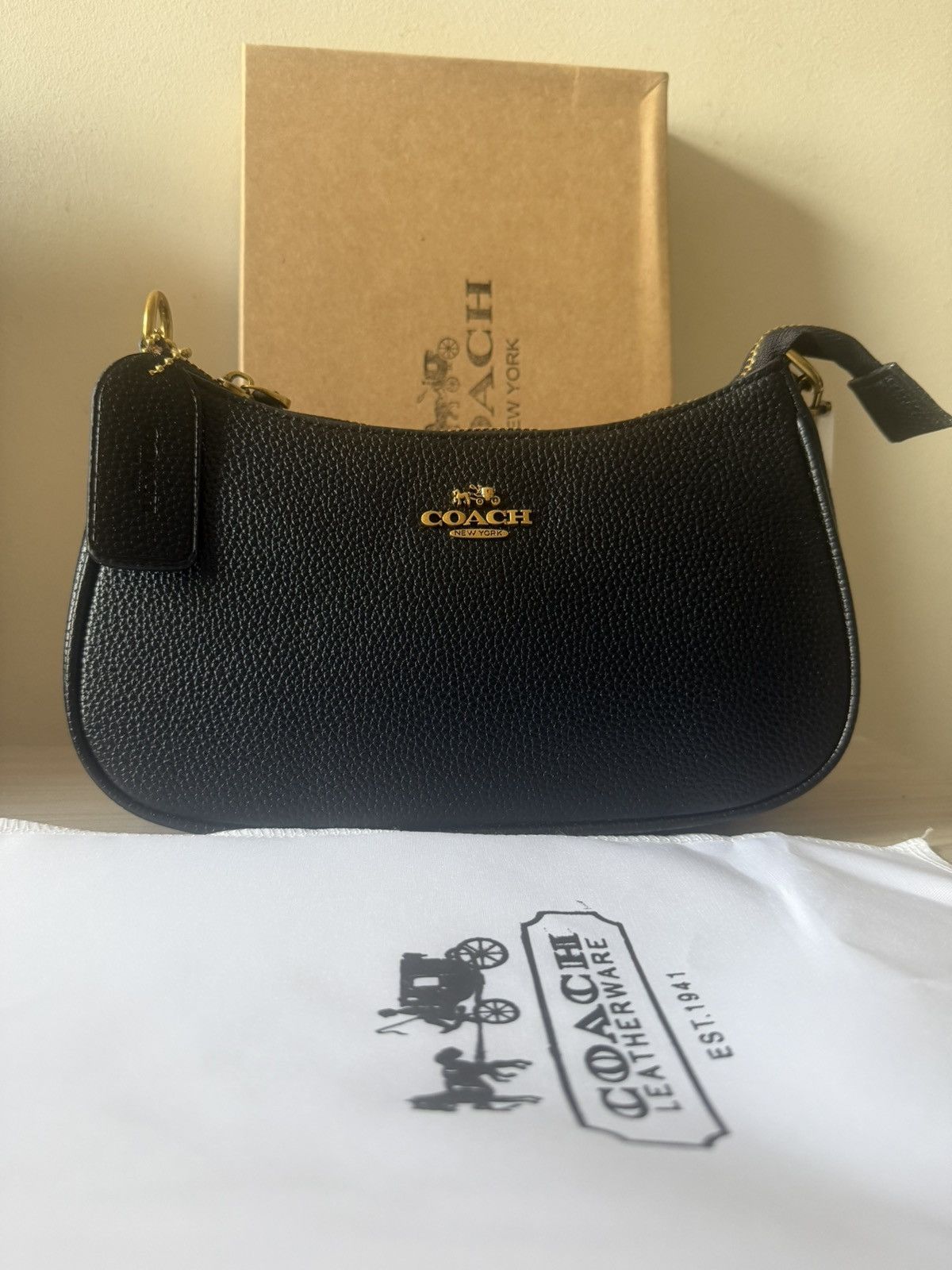 Coach Coach Legacy Anniversary Black Leather Shoulder Bag 10326
