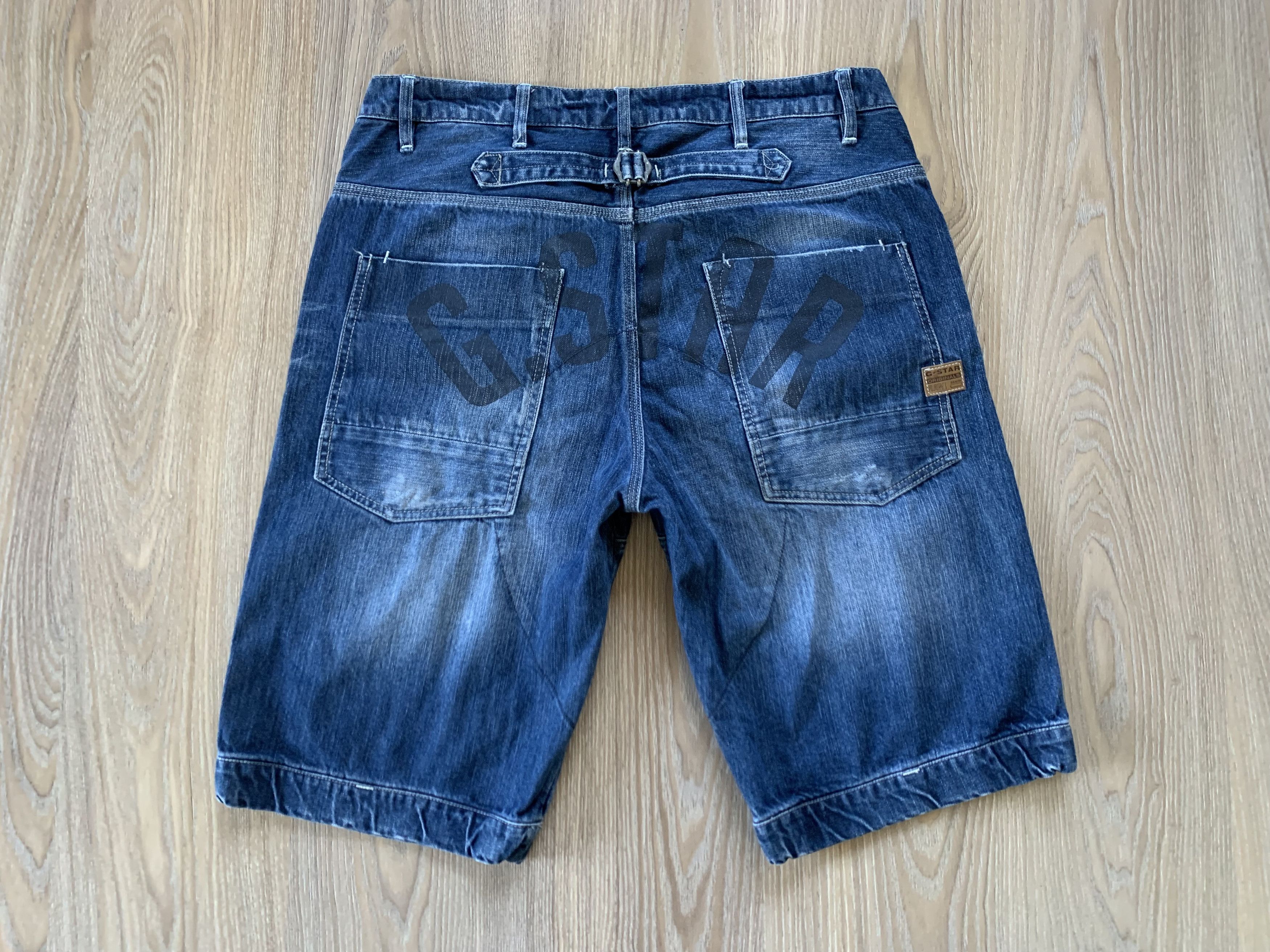 G-Star × Vintage G Star Raw NE 5620 Loose Denim Shorts Size US 34 / EU 50 - 3 Thumbnail