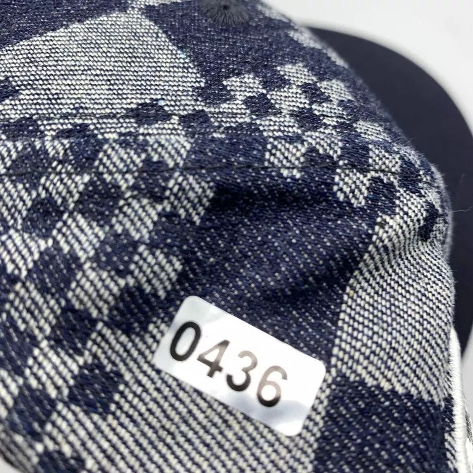 New Era Kansas City Royals Hat Men 7 1/2 Denim Pattern Fitted Cap Size ONE SIZE - 8 Thumbnail