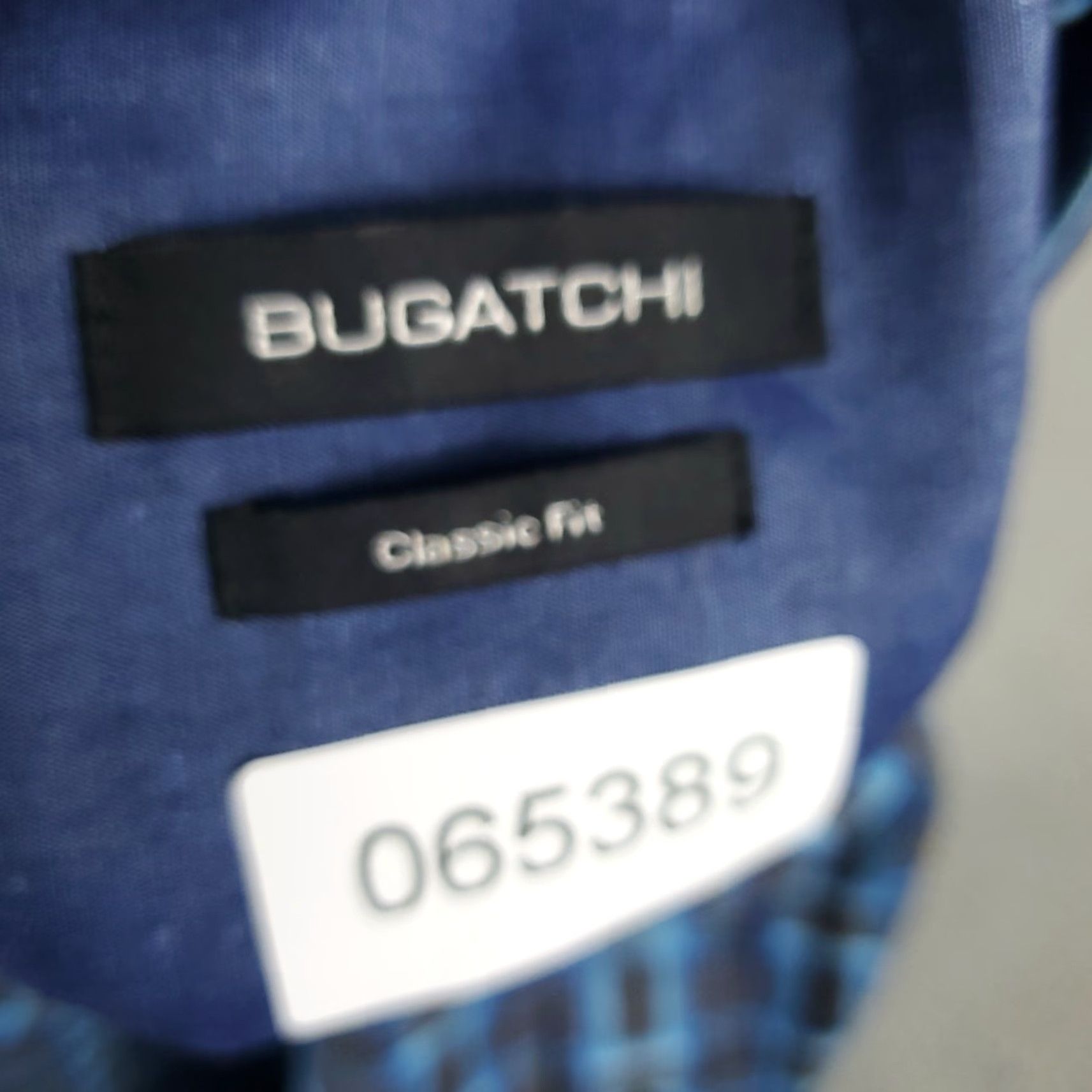 BUGATCHI Bugatchi Uomo Shirt Mens Large Blue Gray Plaid Classic Fit Button Up Long Sleeve Size US L / EU 52-54 / 3 - 8 Thumbnail