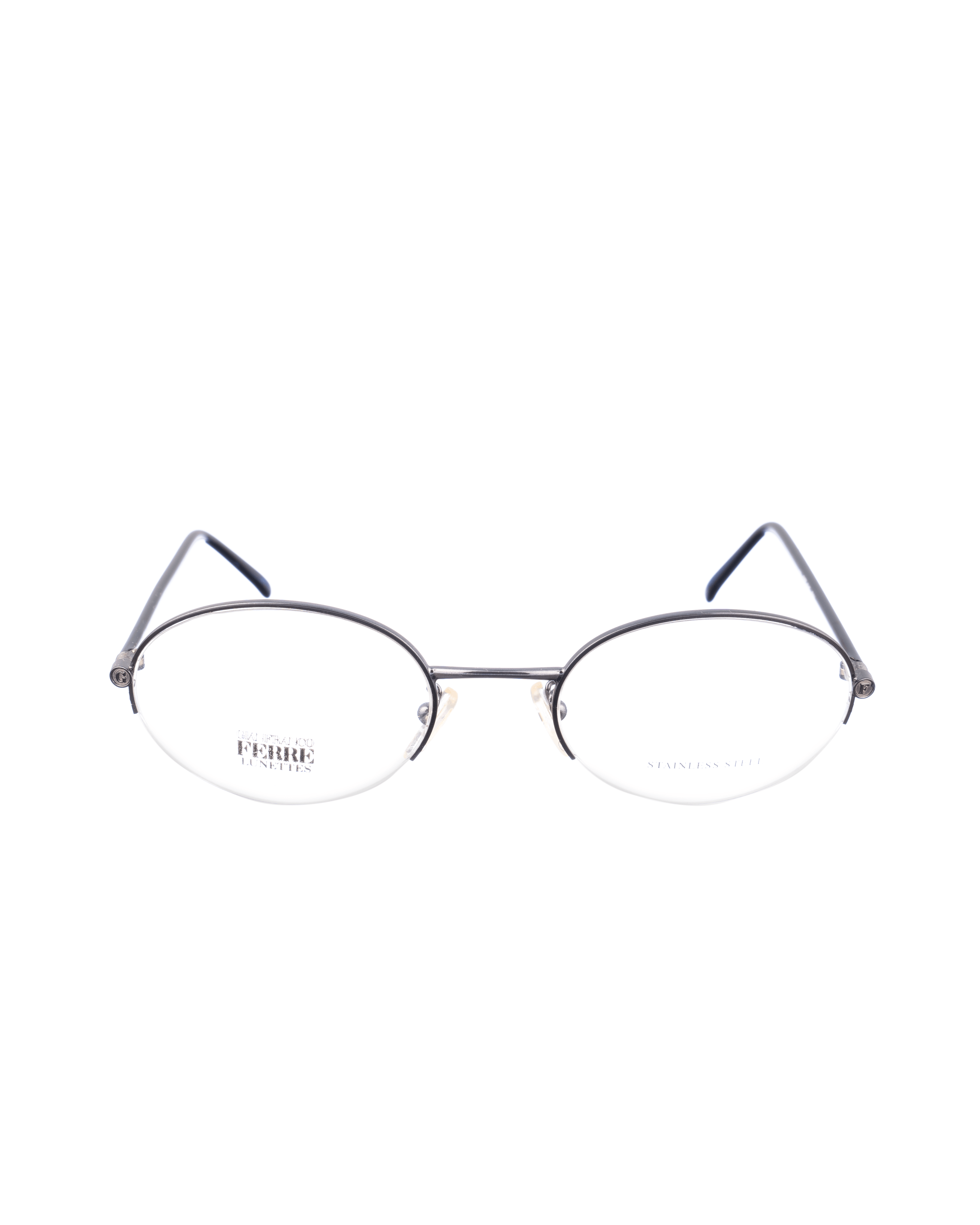 Gianfranco Ferre Gianfranco Ferre 00s Oval Metallic & Navy Glasses Size ONE SIZE - 2 Thumbnail