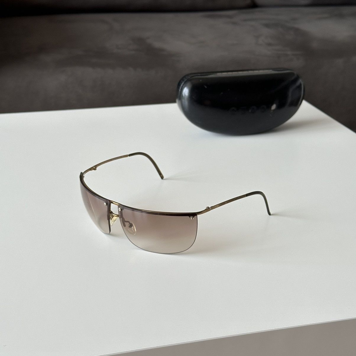 Gucci × Tom Ford × Vintage GUCCI Bronze Sunglasses with Rhinestones GG 2652/STRASS Size ONE SIZE - 2 Thumbnail