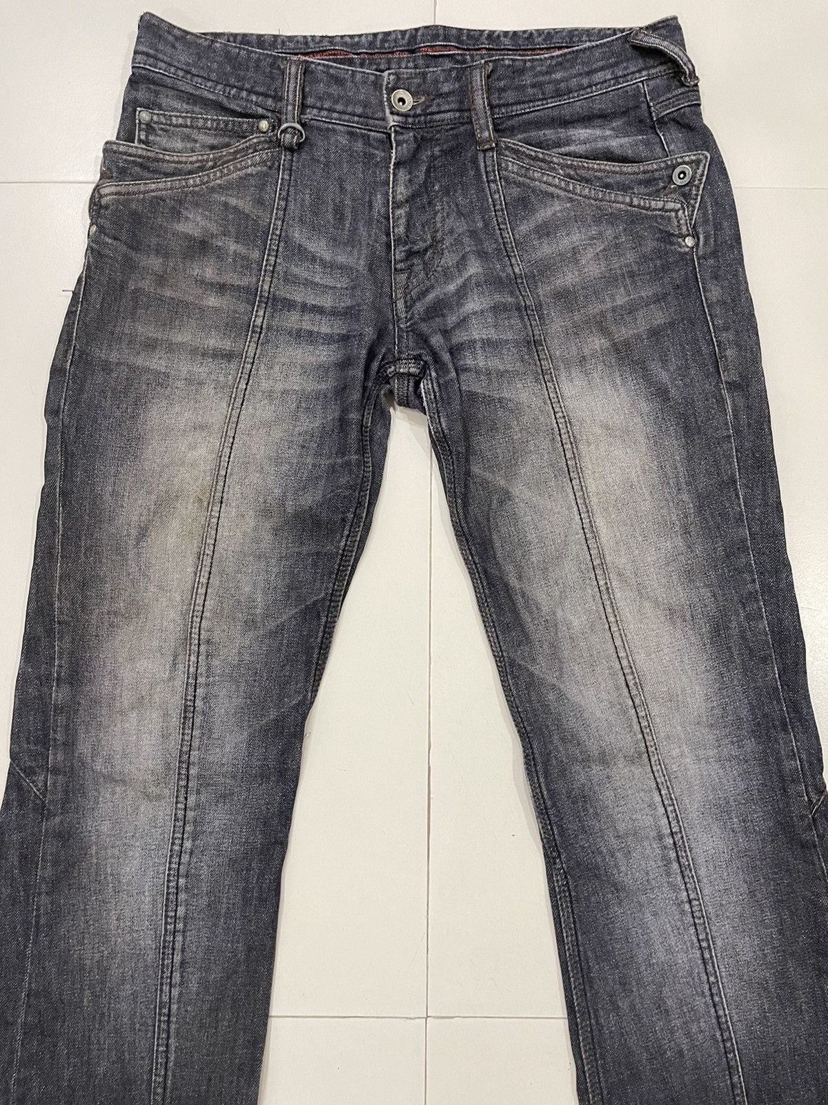 Nicole Club DOPE FLARE BLACK JEANS STREETWEAR NICOLE CLUB FOR MEN Size US 30 / EU 46 - 3 Thumbnail