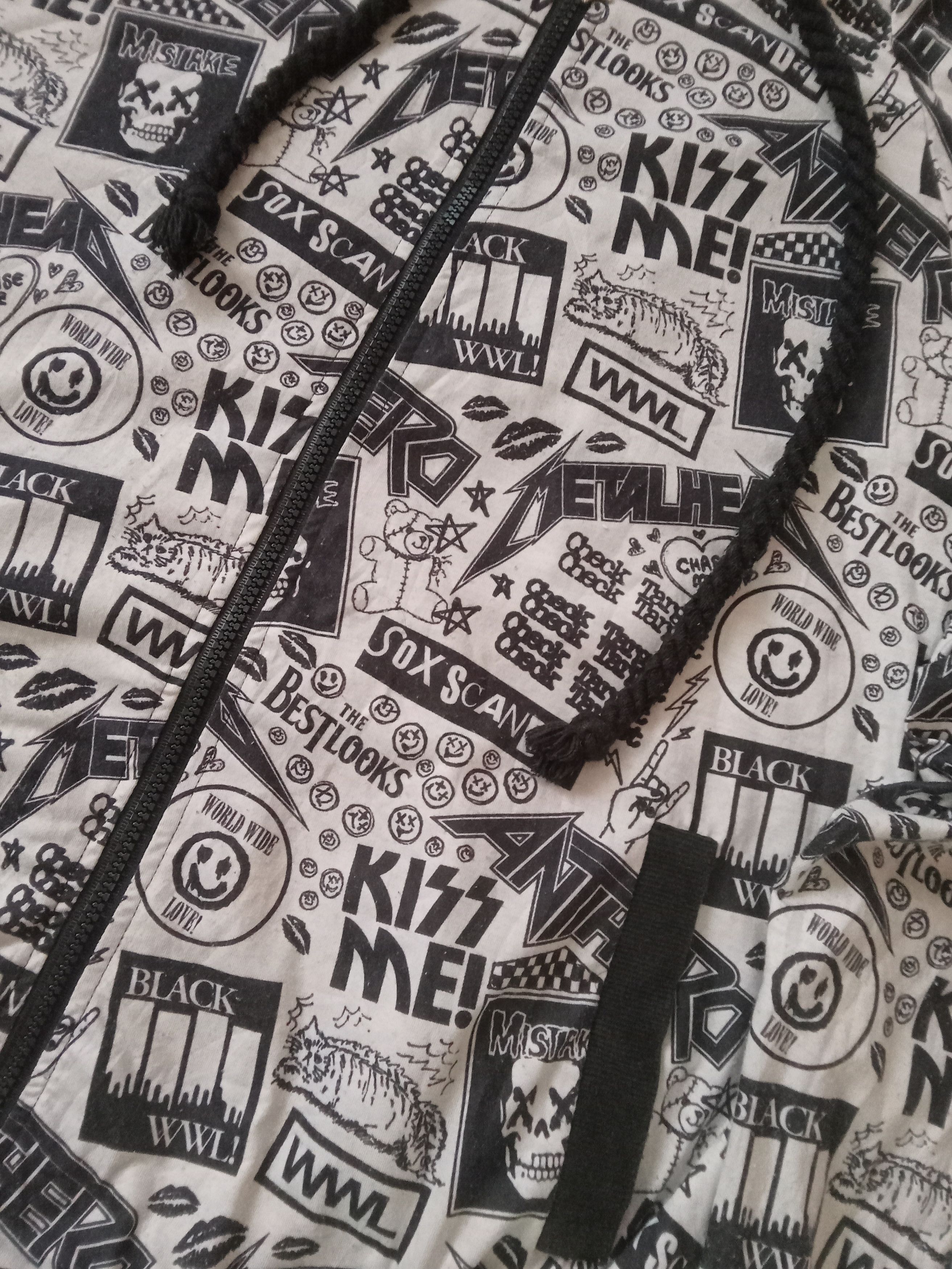 Other World Wide Love Full Print Parody Rare Hoodie Zipped Jacket Size US L / EU 52-54 / 3 - 8 Thumbnail