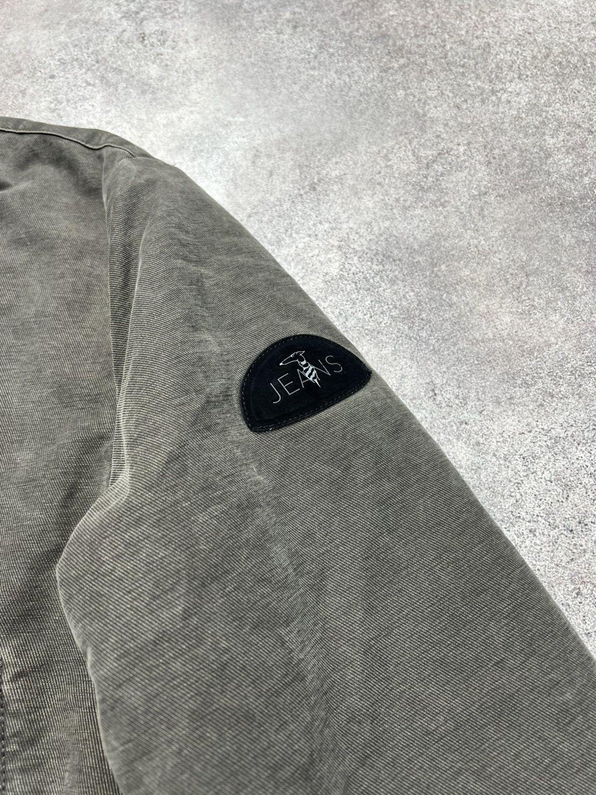 Trussardi × Vintage Trussardi vintage faded khaki bomber jacket Size US L / EU 52-54 / 3 - 5 Thumbnail