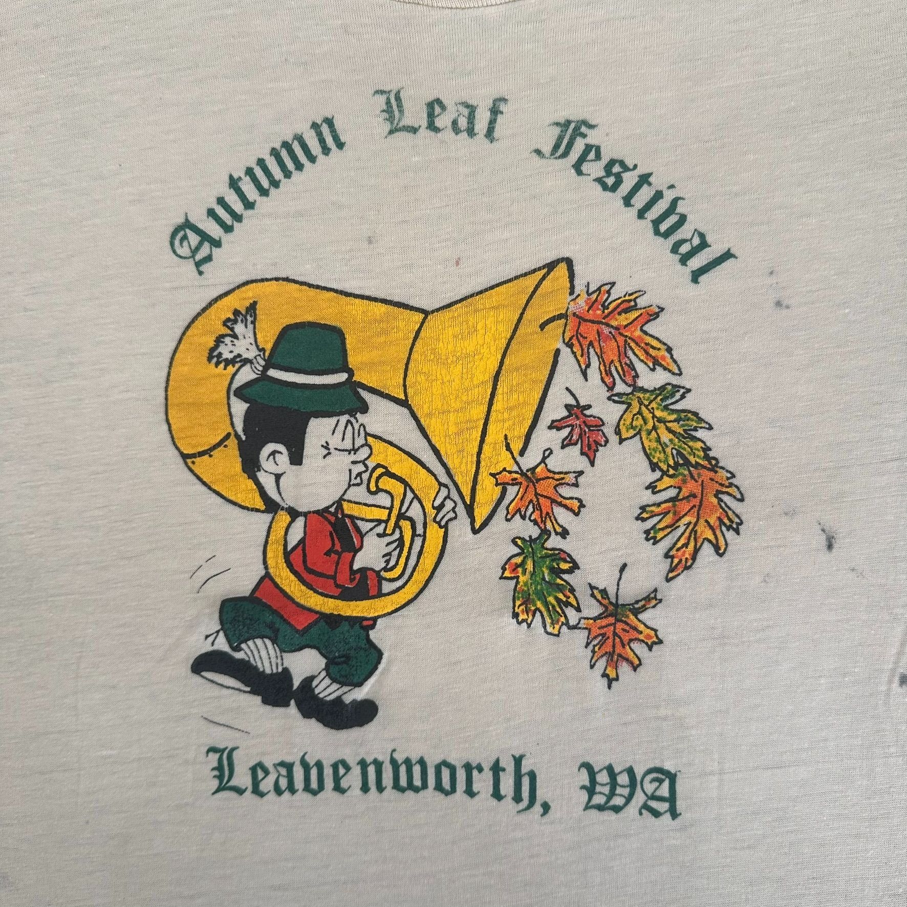Vintage Vintage 80s Autumn Festival T-Shirt Single Stitch Tee Size US M / EU 48-50 / 2 - 3 Thumbnail