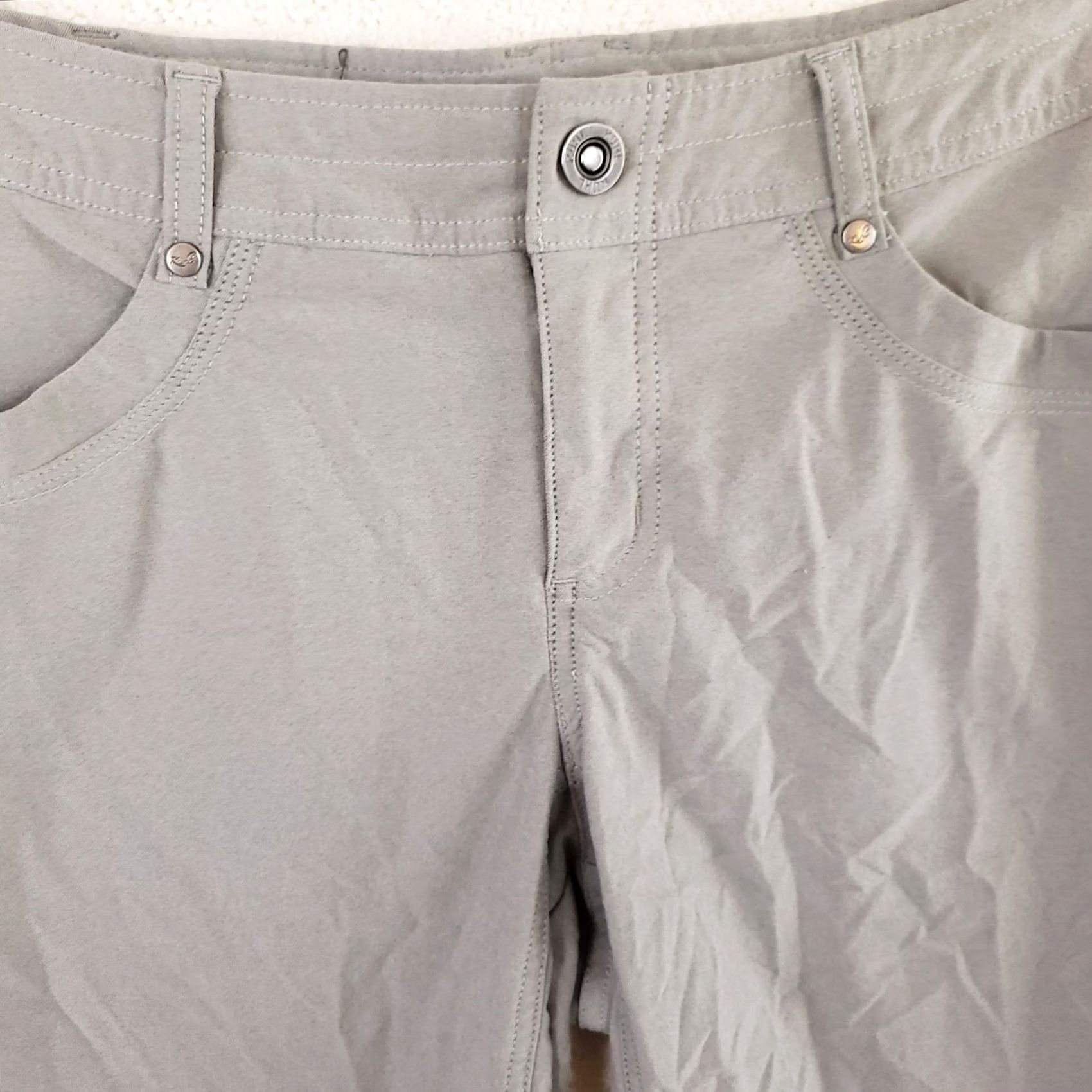 Olive Kuhl Trekr Shorts Women 6 Olive 10"Inseam Hiking Outdoor Regular Rise Mid Zip Button Green Outdoor Activewear Size 30" / US 8 / IT 44 - 3 Thumbnail