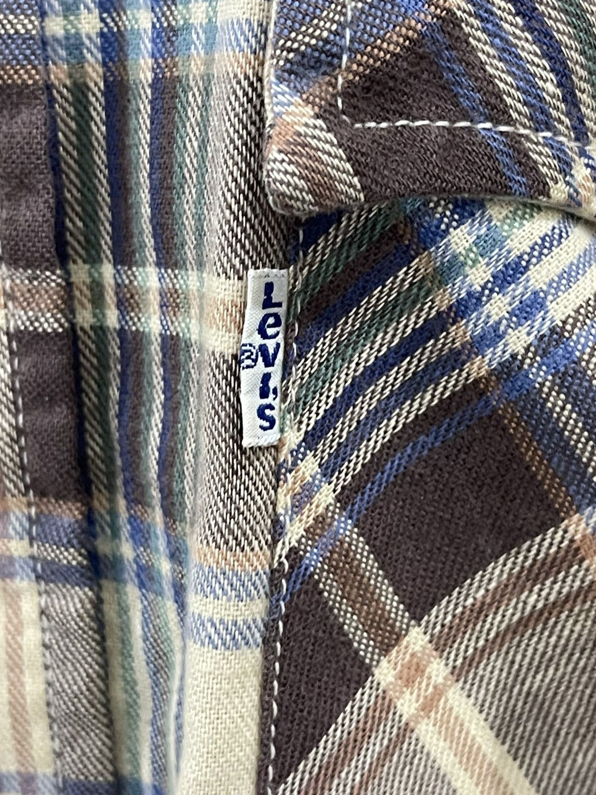 Levi's Vintage Levis Plaid 80s Double Pocket Size US L / EU 52-54 / 3 - 4 Thumbnail