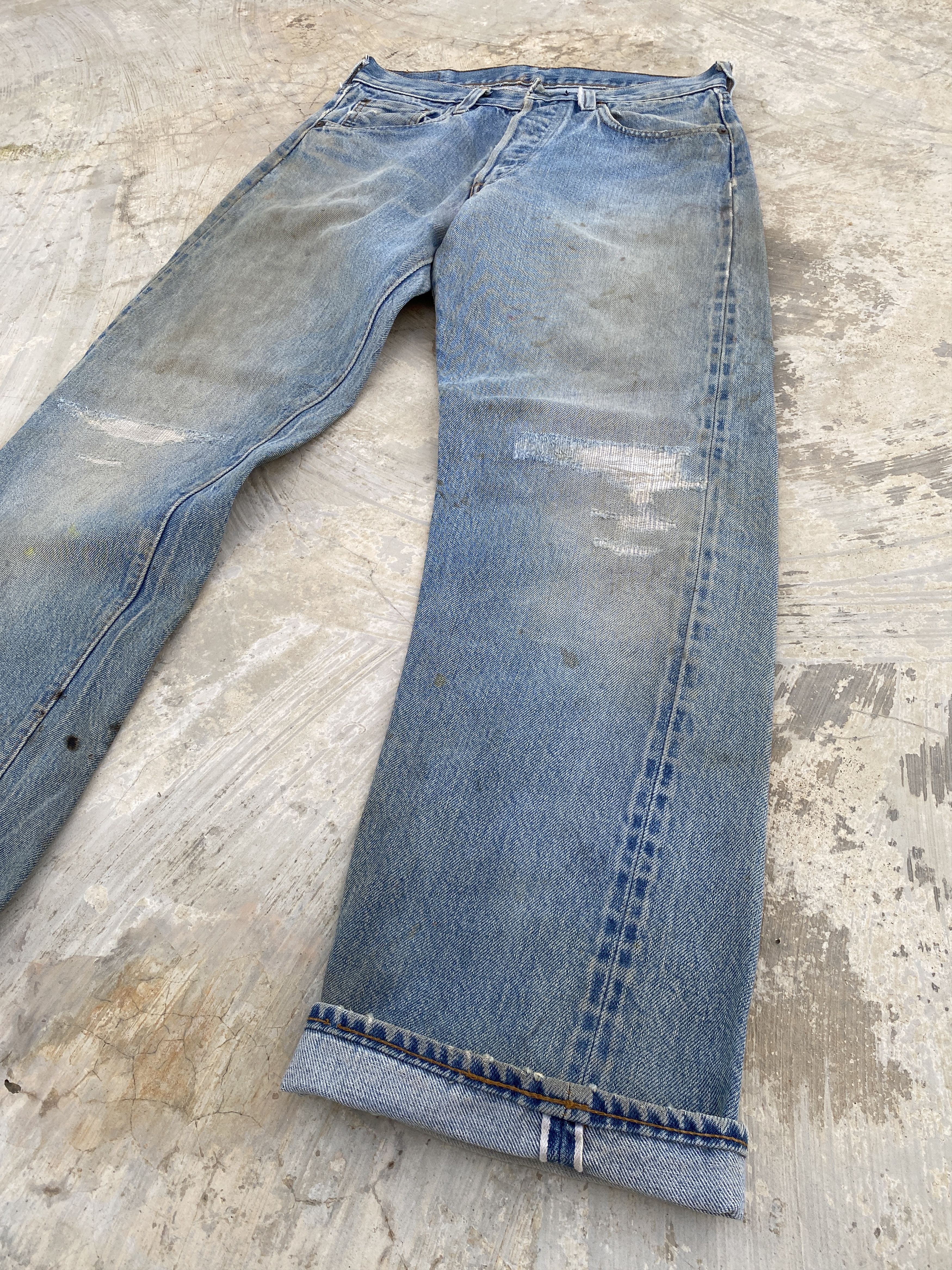 Levi's × Vintage Vintage 80s Levis 501 Redline #524 Selvedge Jeans Size US 29 - 5 Thumbnail
