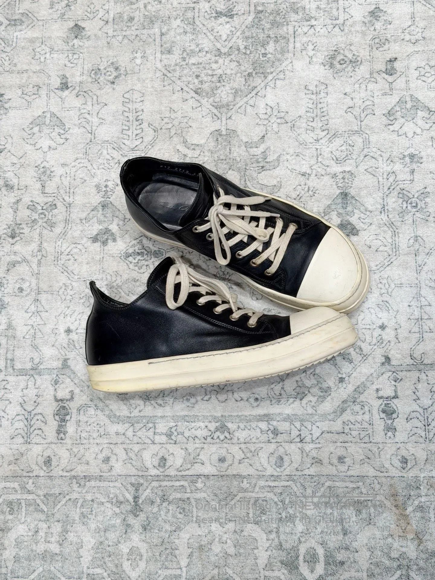 Rick Owens Rick Owens Converse Black White Leather. Size US 9 / EU 42 - 4 Thumbnail