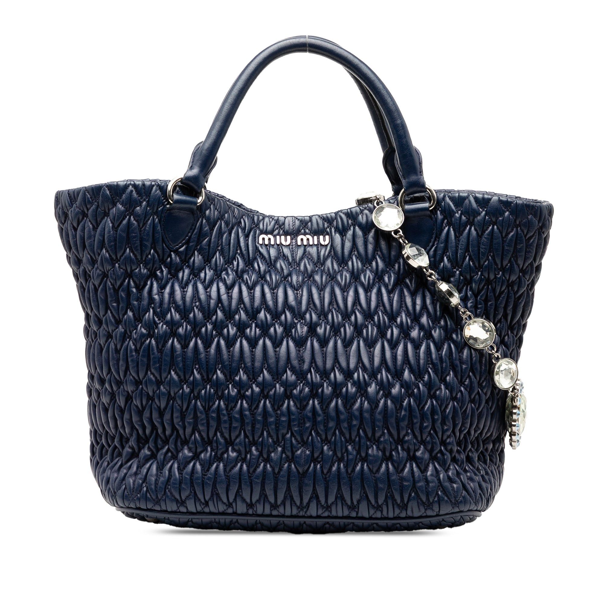 Miu Miu Matelasse Nappa Crystal Satchel Size ONE SIZE - 1 Thumbnail