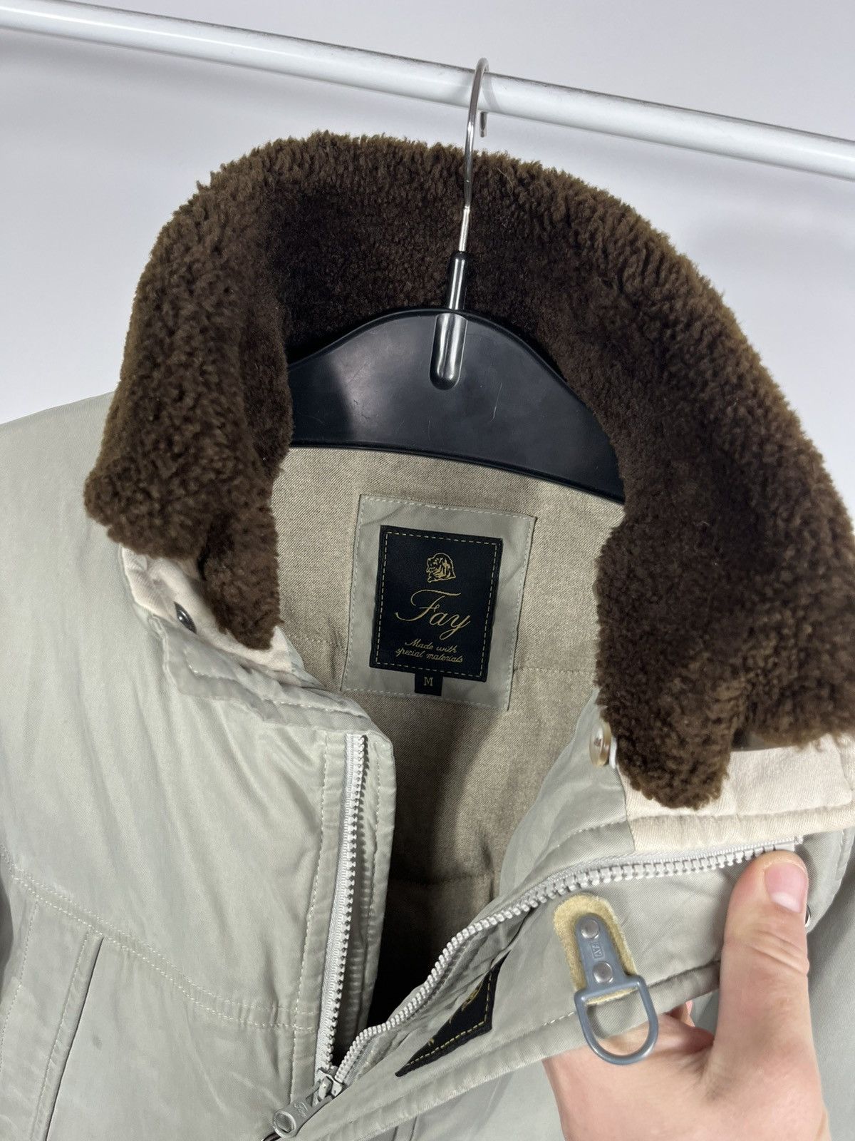 Fay Fay Men’s Winter Parka Jacket Fur Collar Coat M Warm Coat Size US M / EU 48-50 / 2 - 3 Thumbnail