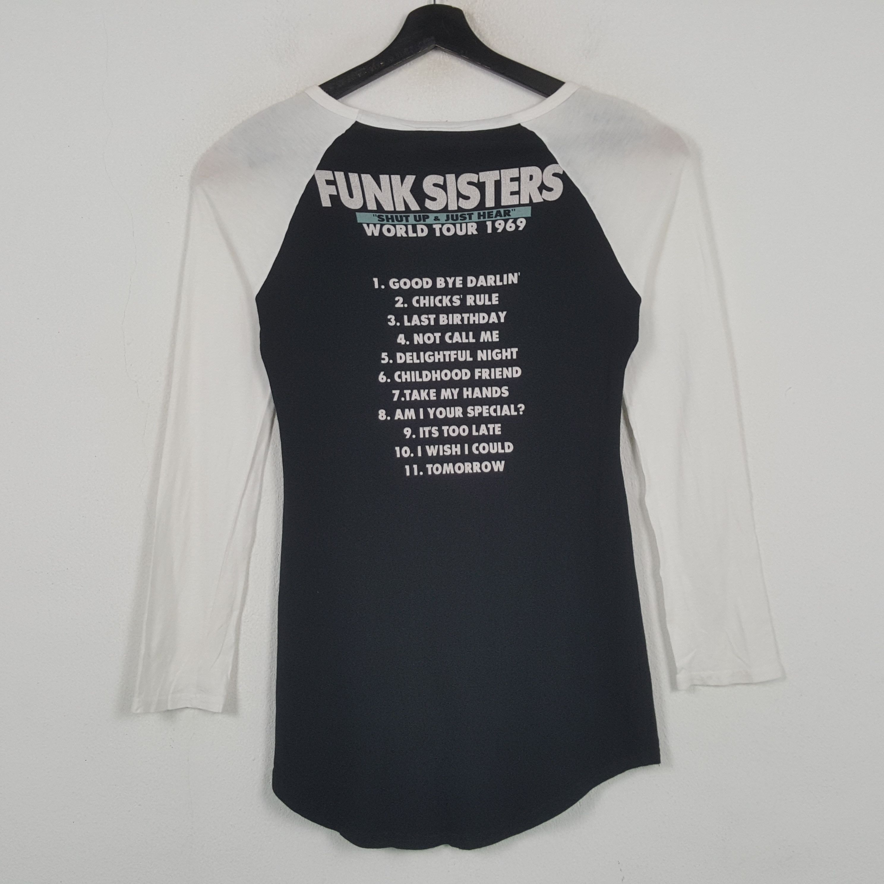 Japanese Brand FUNK SISTERS Streetwear Style Tshirt 31 Size XS / US 0-2 / IT 36-38 - 3 Thumbnail