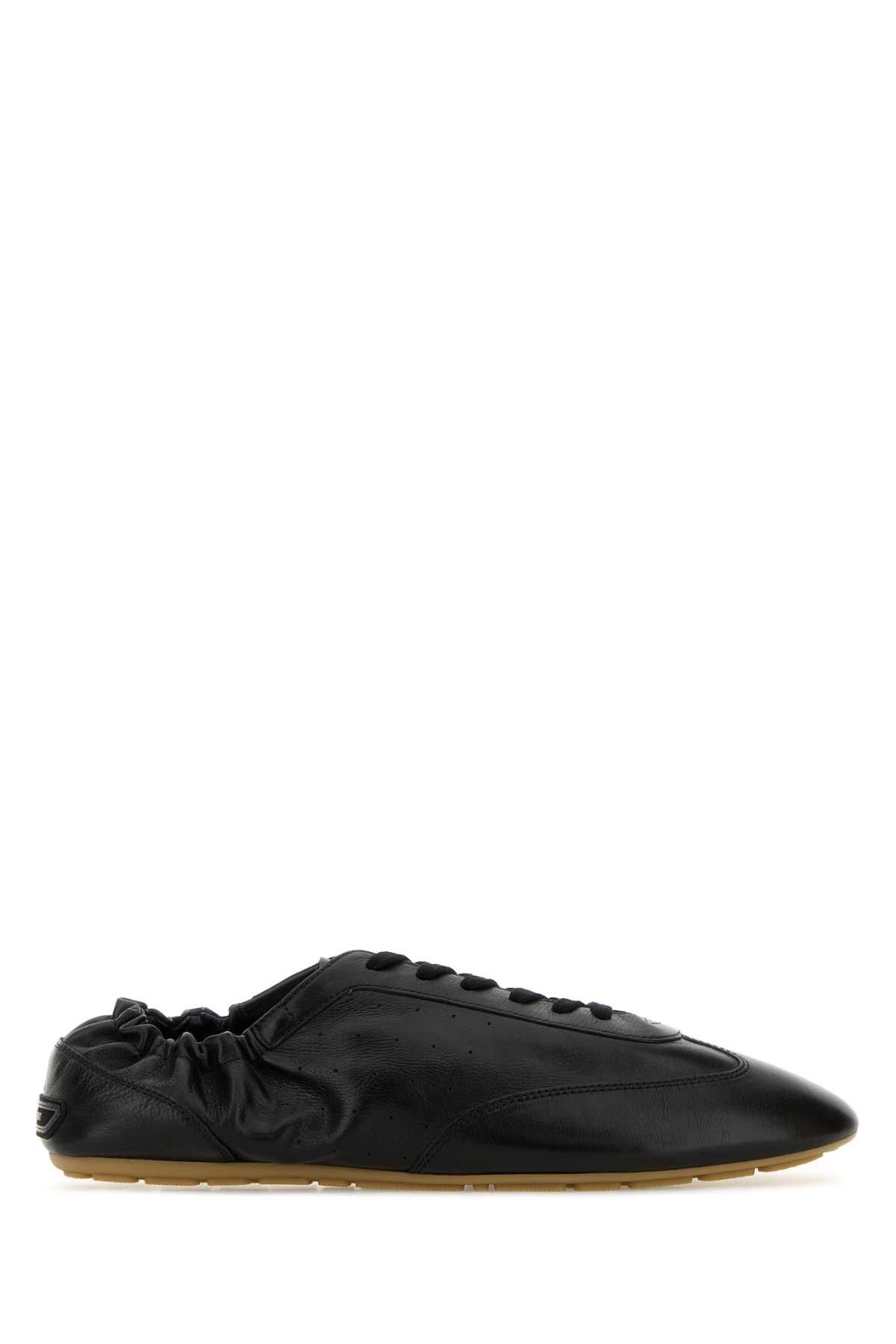 Saint Laurent Paris Black Leather Lewis Sneakers Size US 12 / EU 45 - 1 Thumbnail