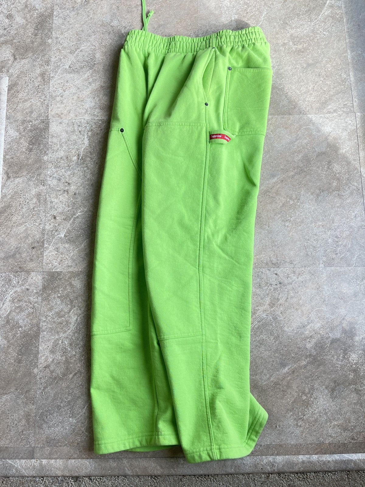 Supreme Supreme Carpenter Sweatpants Bright Green M Size US 34 / EU 50 - 2 Thumbnail