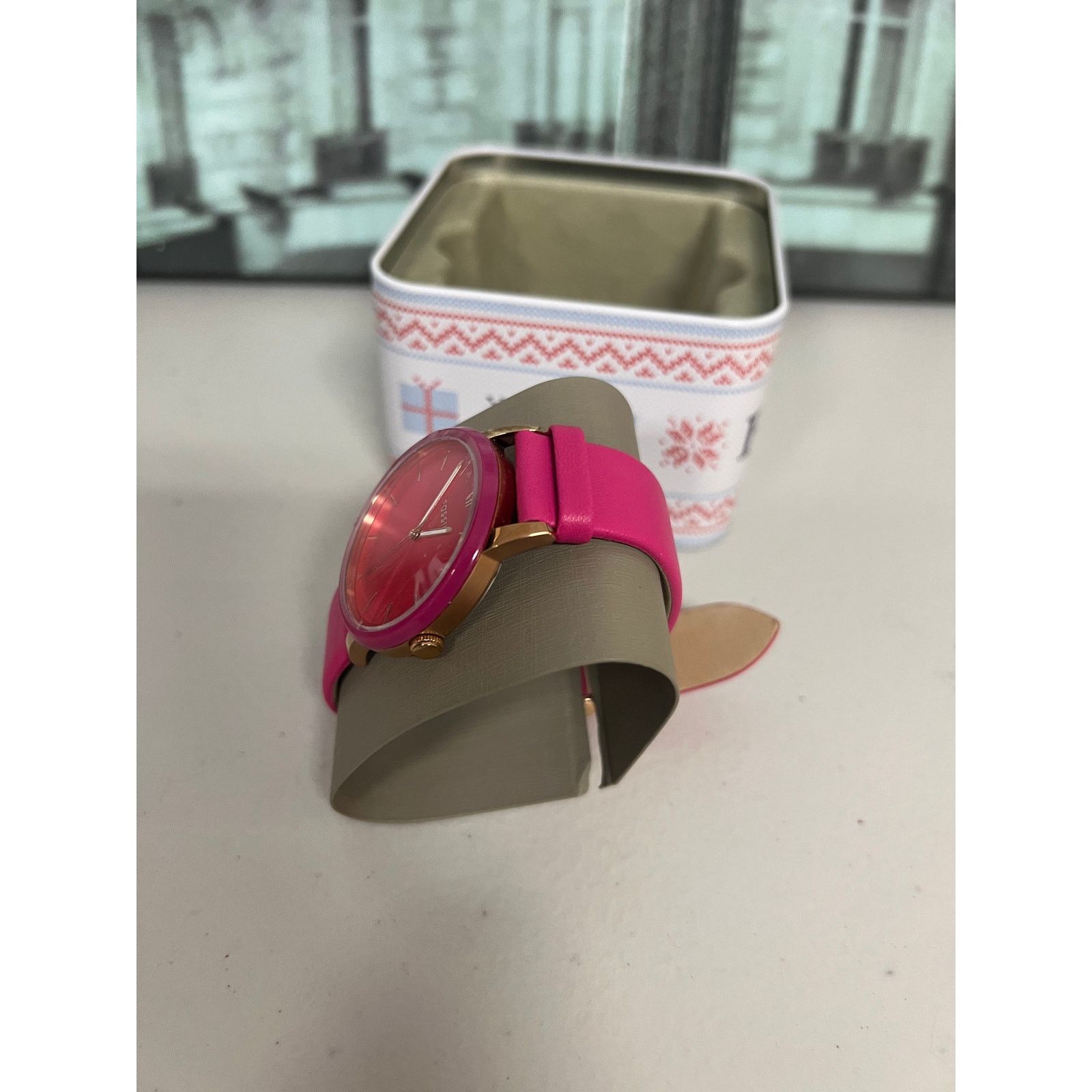 Fossil Fossil BQ3589 Cambry Pink Rose Leather Strap Ladies Watch Size ONE SIZE - 5 Thumbnail