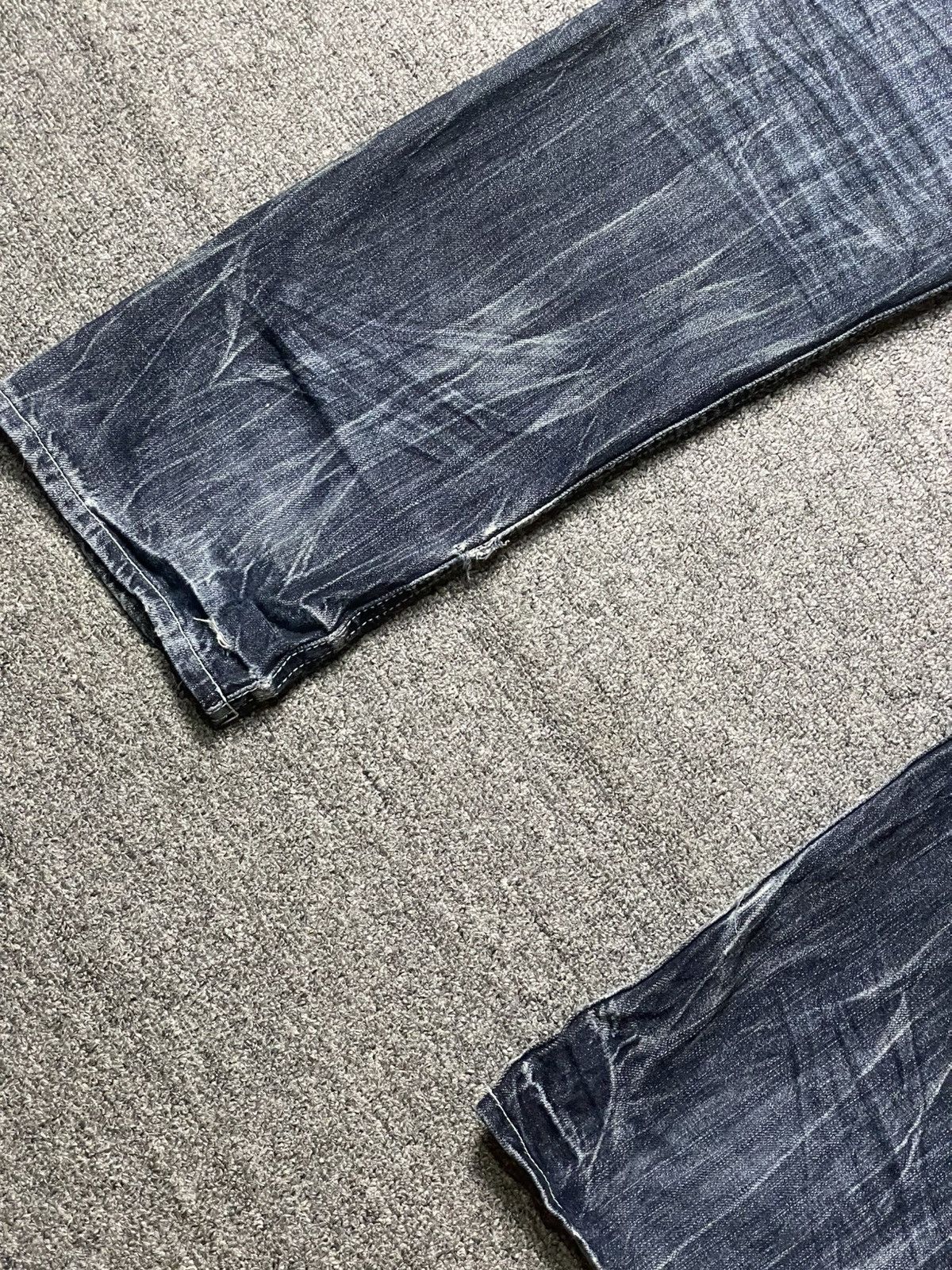 Japanese Brand × Vintage Vintage ORIRIN Brand Distressed Punk Jeans (112) Size US 35 - 14 Thumbnail