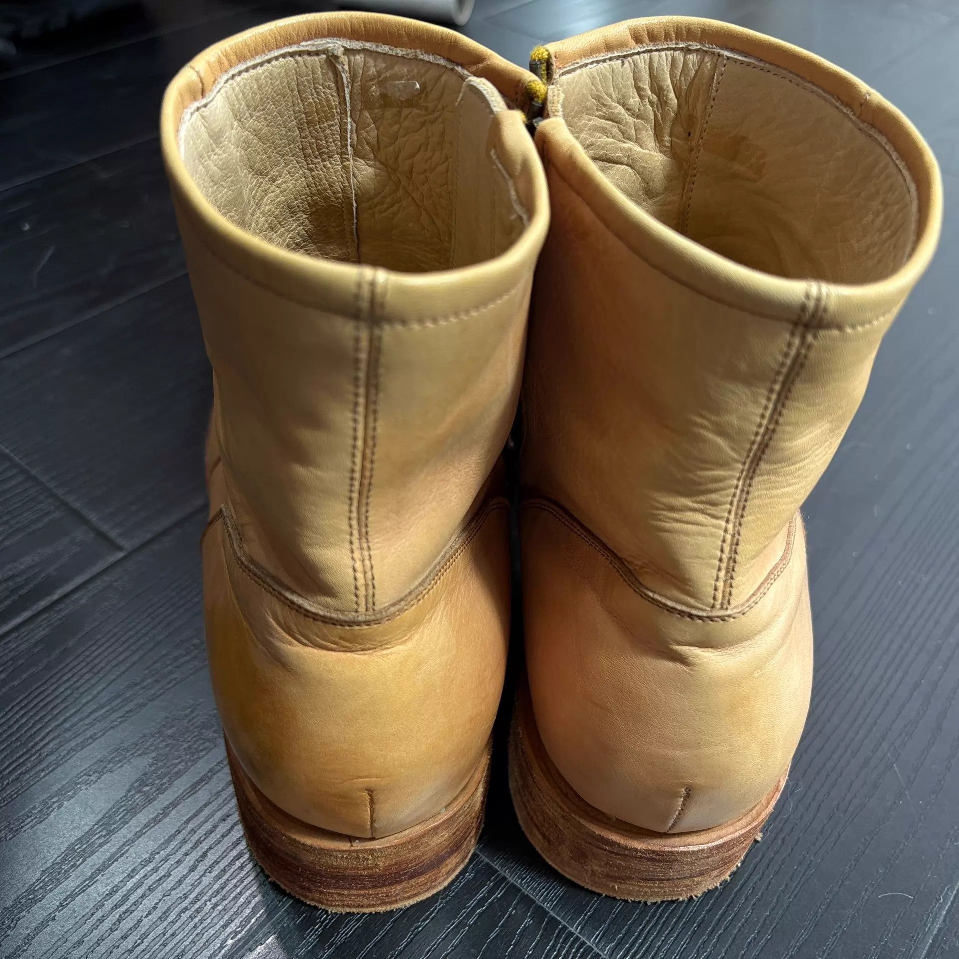 Number (N)ine Number (n)ine 07ss Natural Round Toe Mid-Calf Boots Size US 7 / EU 40 - 6 Thumbnail