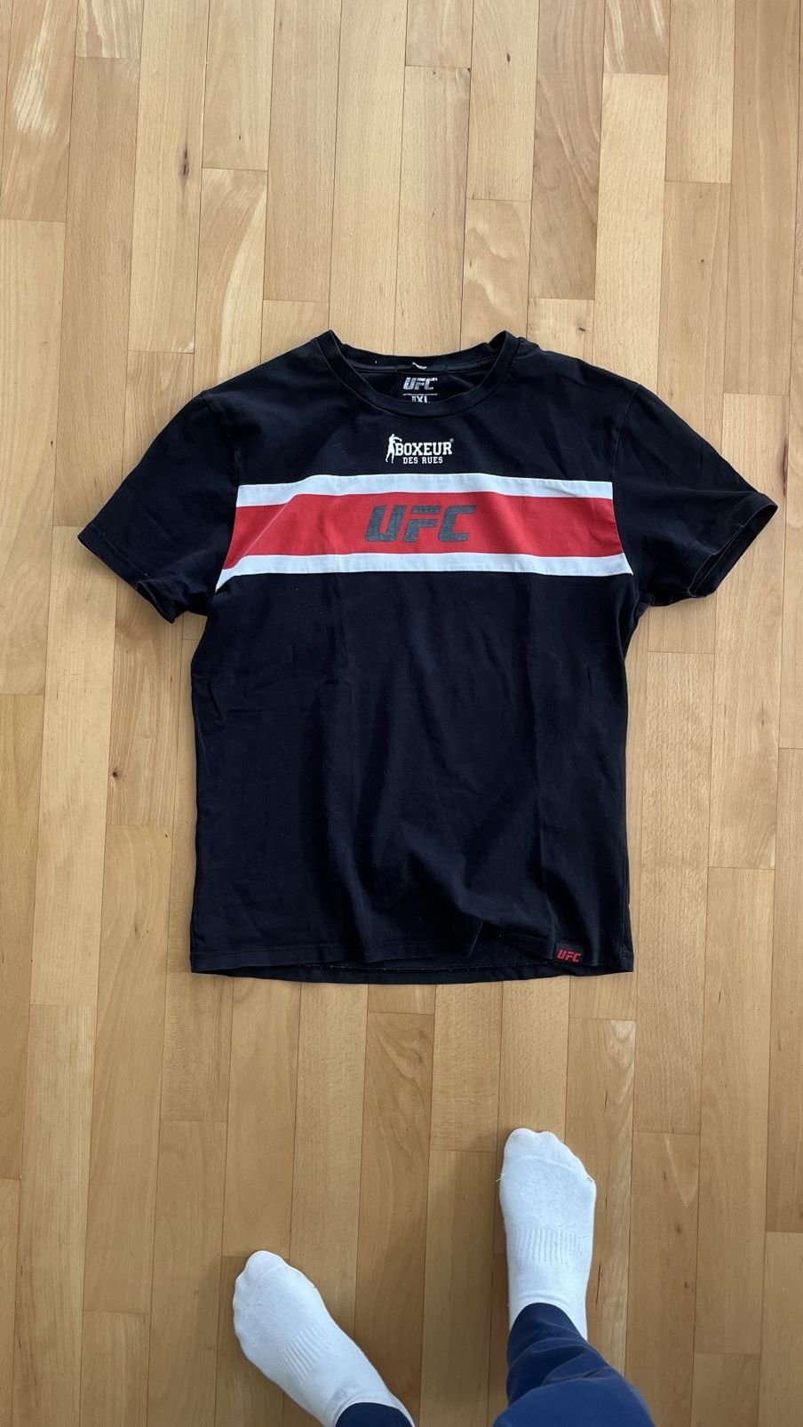 UFC UFC Boxeur Des Rues T-Shirt Black Red MMA Streetwear Tee Size US S / EU 44-46 / 1 - 1 Thumbnail