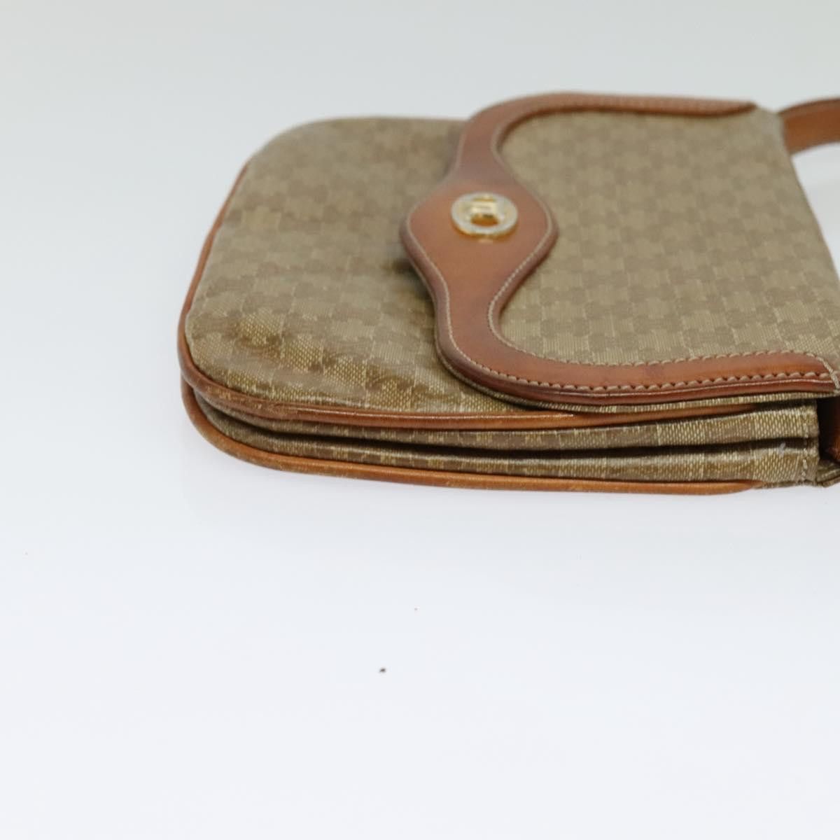 Celine CELINE Macadam Canvas Shoulder Bag Beige Gold Size ONE SIZE - 5 Thumbnail